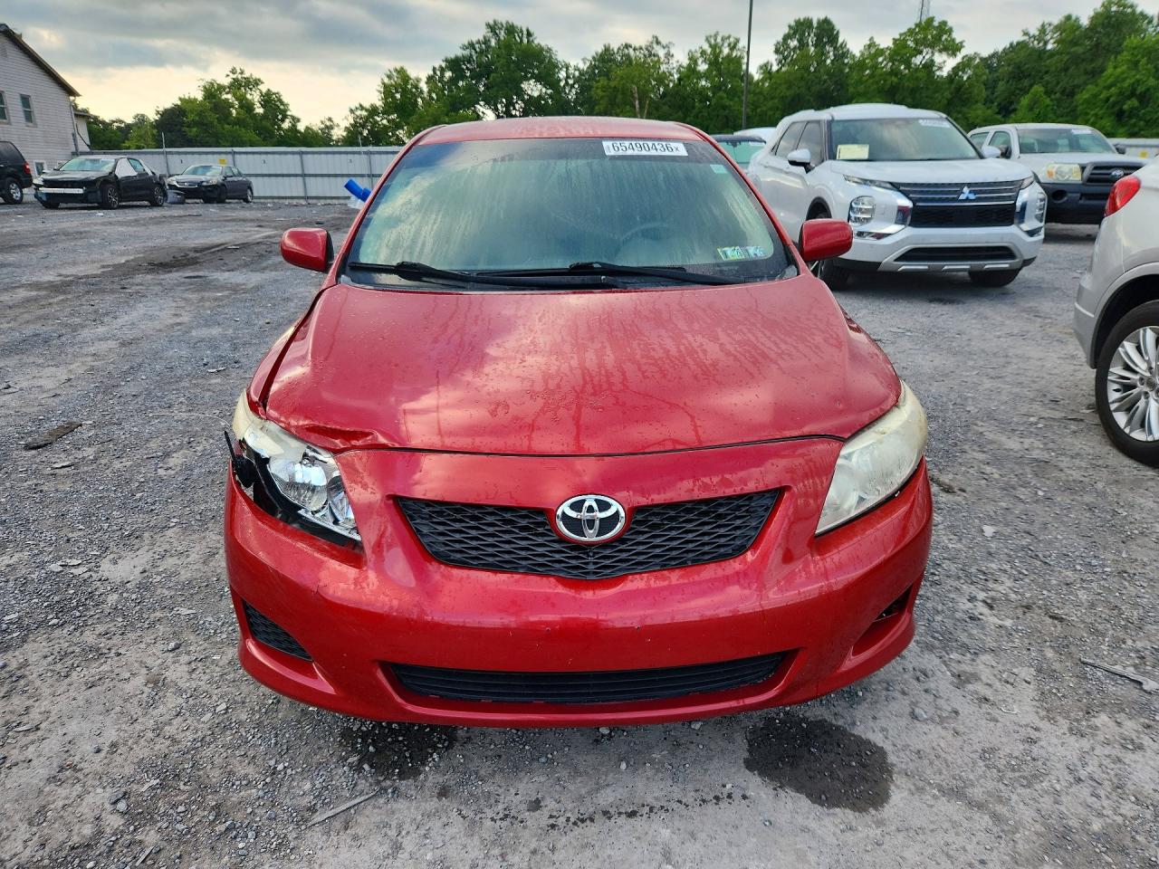 2009 Toyota Corolla Le Red vin: 2T1BU40E49C031755