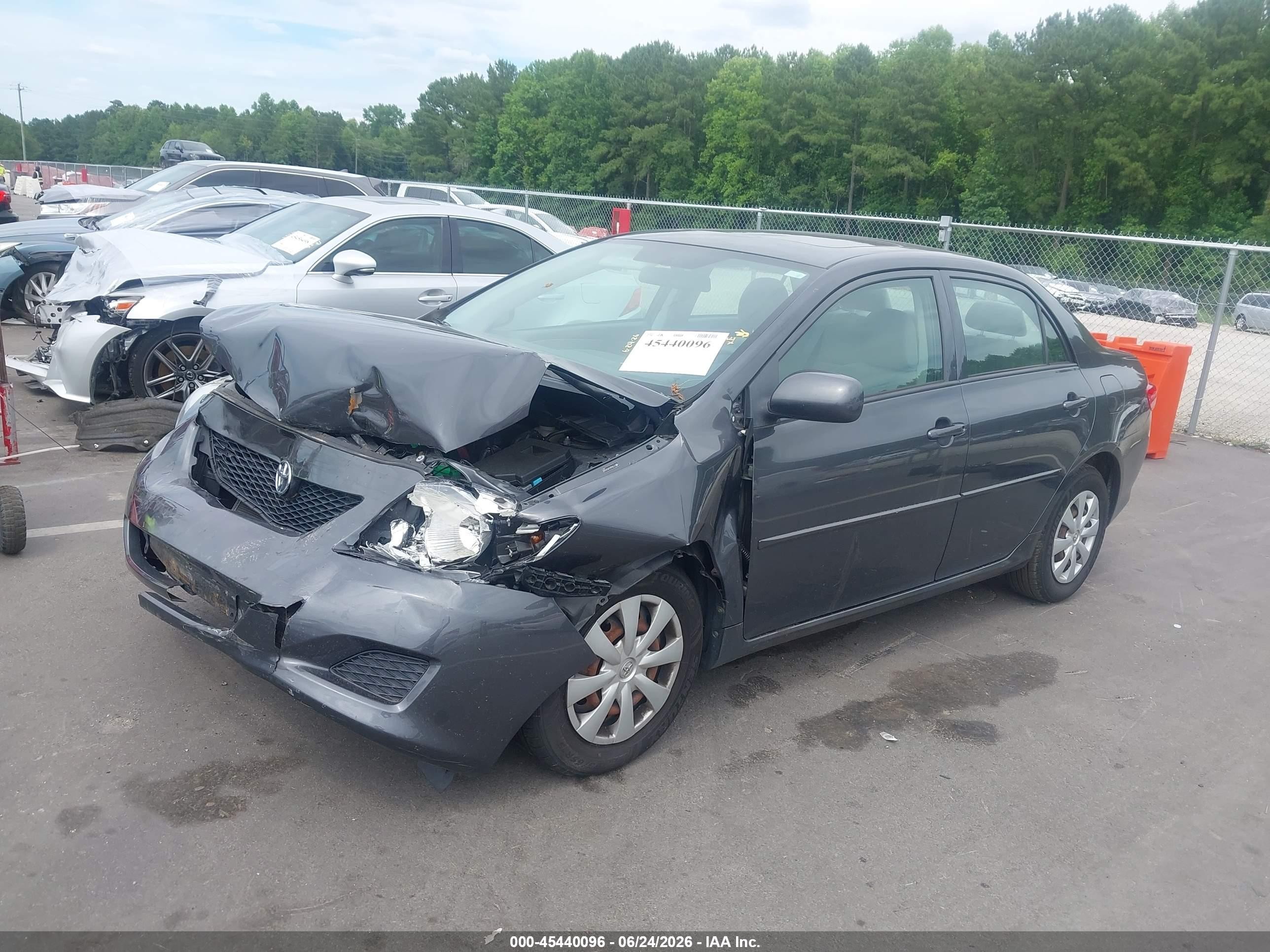 2009 Toyota Corolla Le Gray vin: 2T1BU40E49C042948