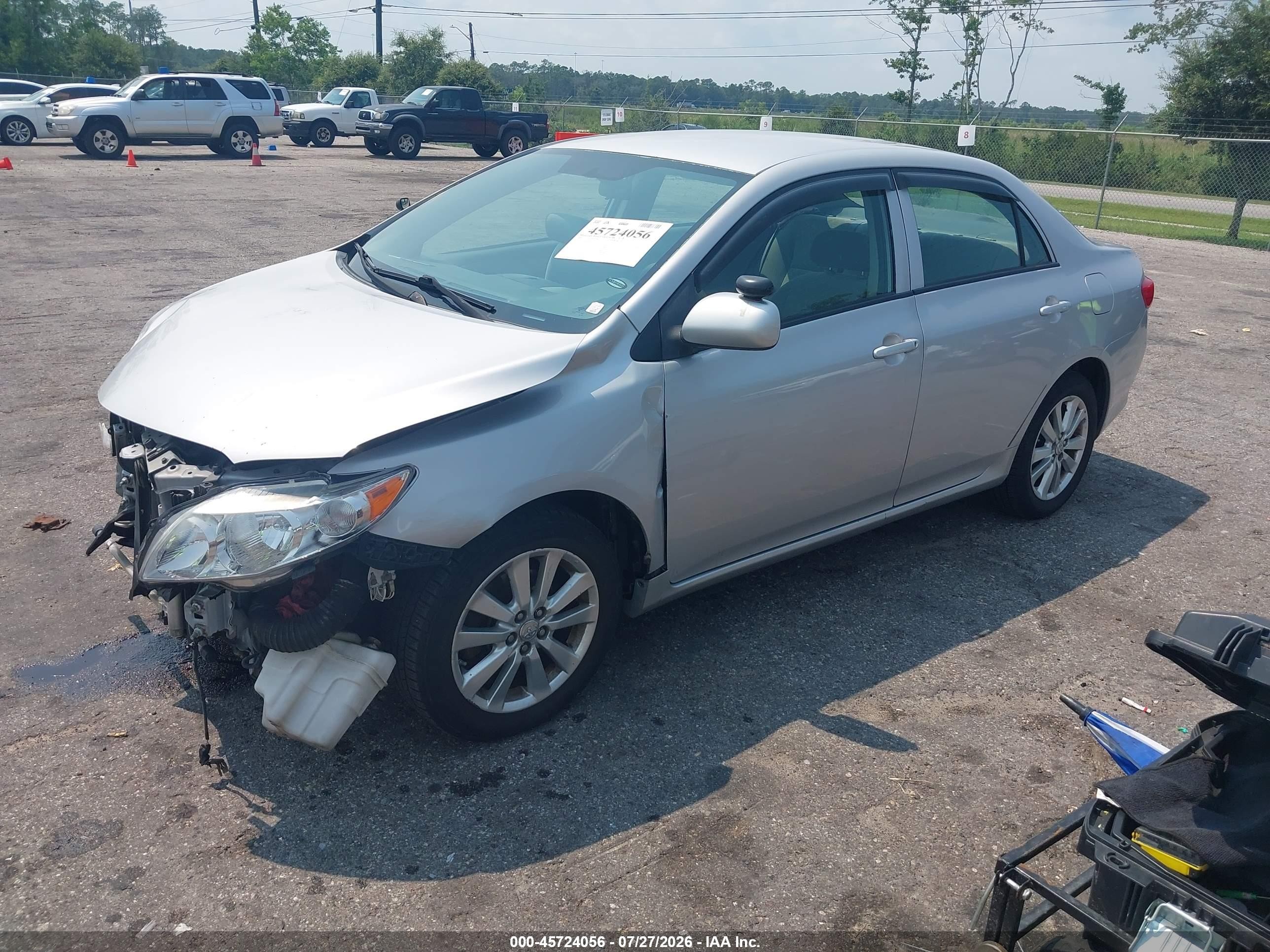 2009 Toyota Corolla Le Gray vin: 2T1BU40E49C043307