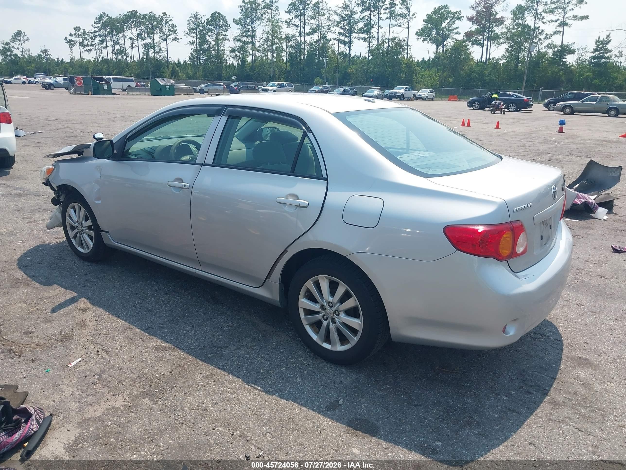 2009 Toyota Corolla Le Gray vin: 2T1BU40E49C043307