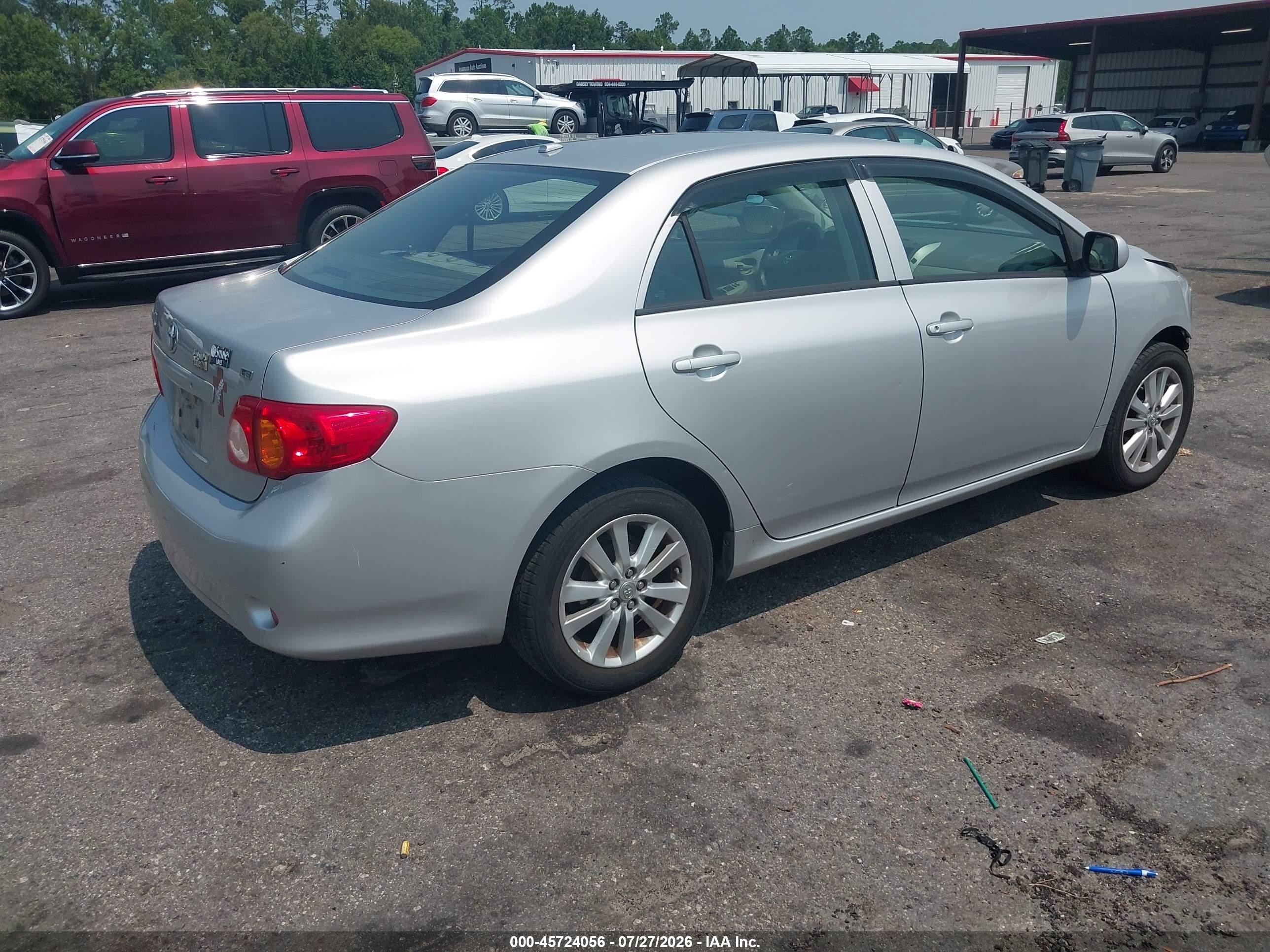 2009 Toyota Corolla Le Gray vin: 2T1BU40E49C043307