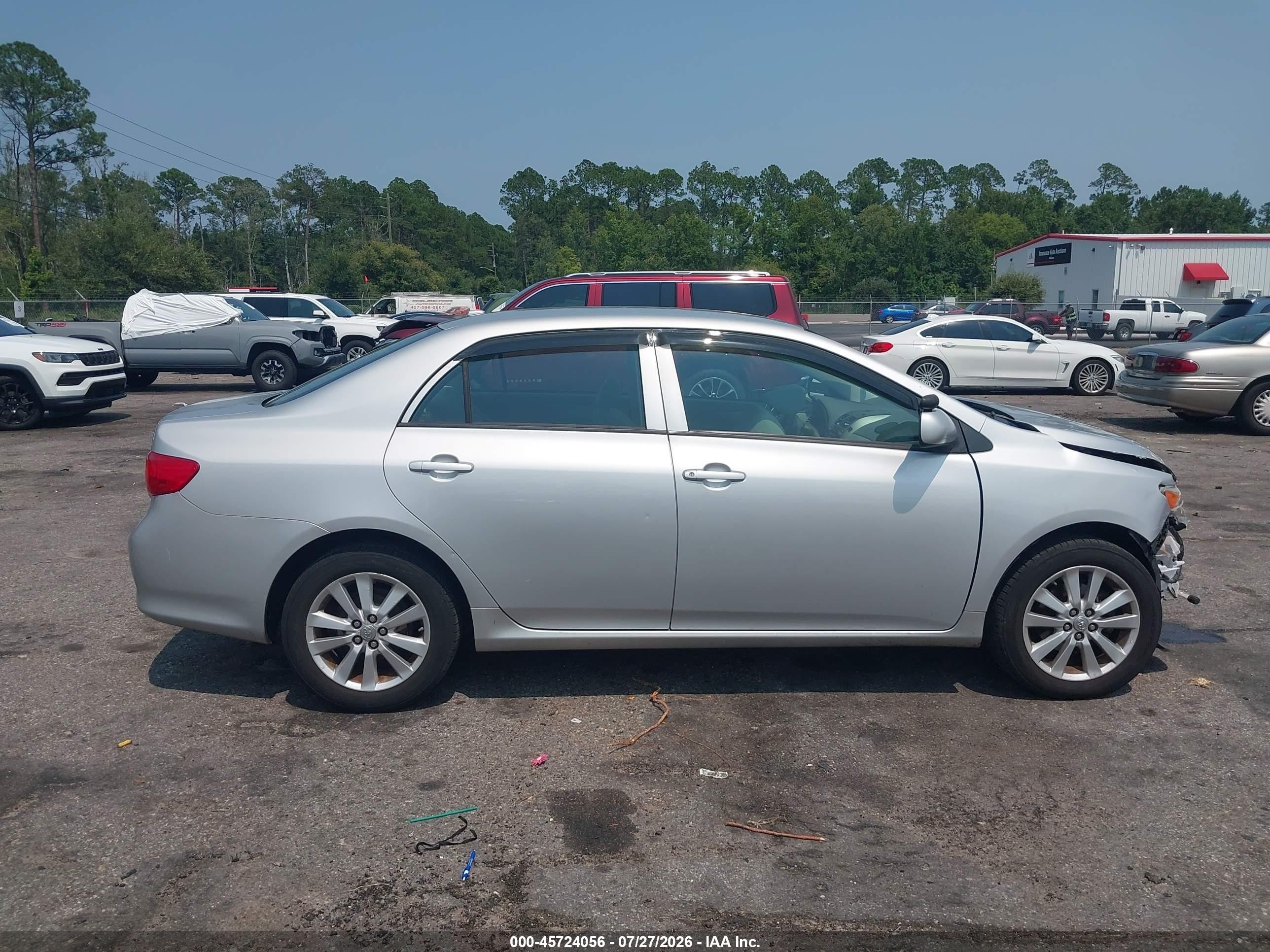 2009 Toyota Corolla Le Gray vin: 2T1BU40E49C043307