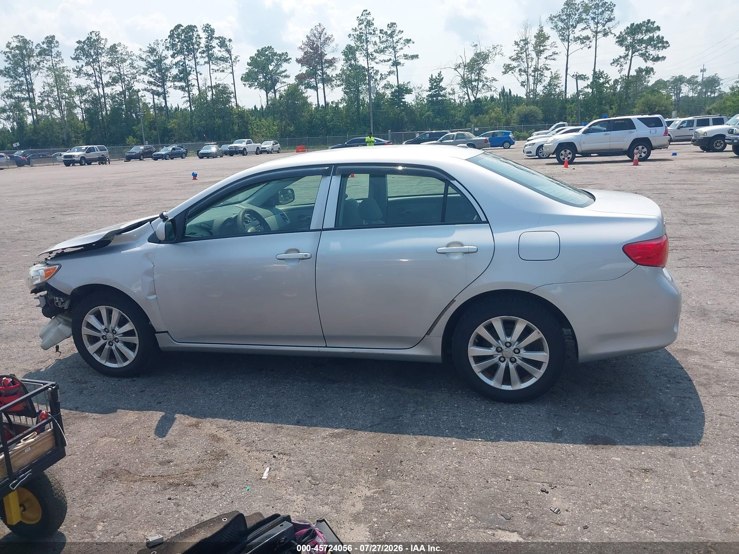2009 Toyota Corolla Le Gray vin: 2T1BU40E49C043307