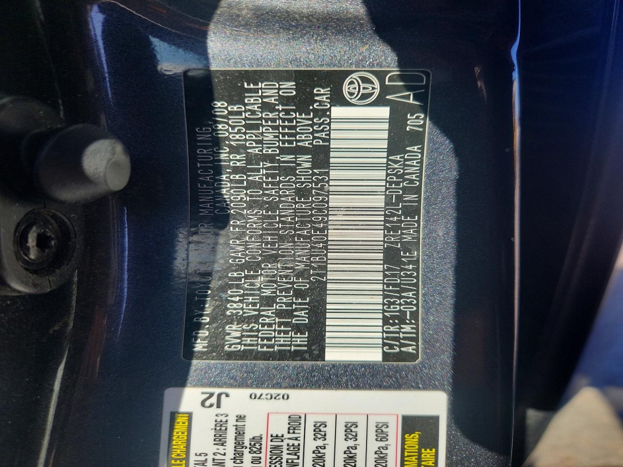 2009 Toyota Corolla S Gray vin: 2T1BU40E49C097531