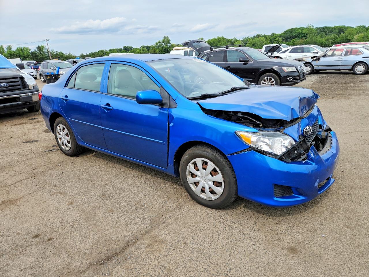 2009 Toyota Corolla Le Синий vin: 2T1BU40E49C108740
