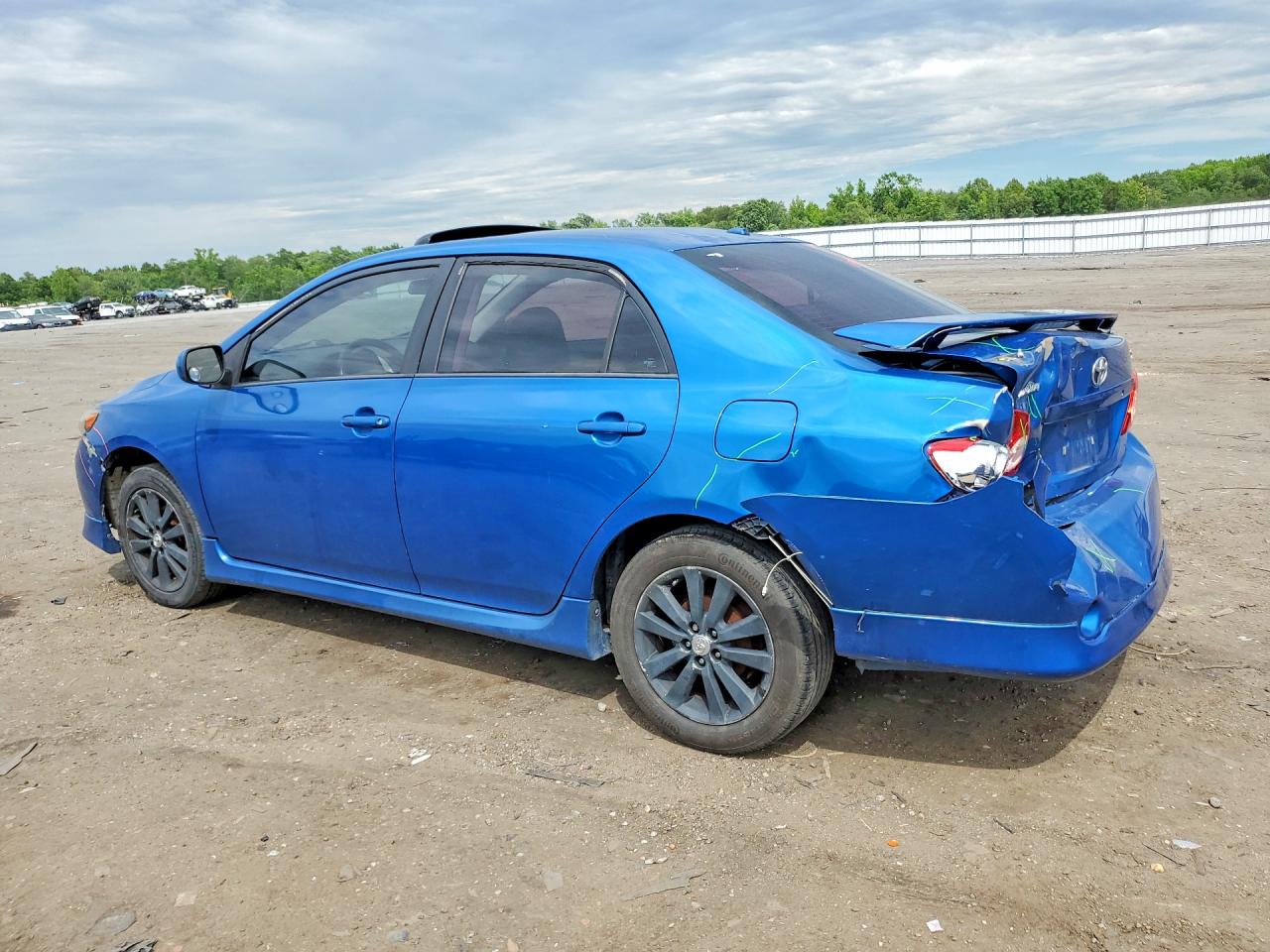 2009 Toyota Corolla S Blue vin: 2T1BU40E49C113145
