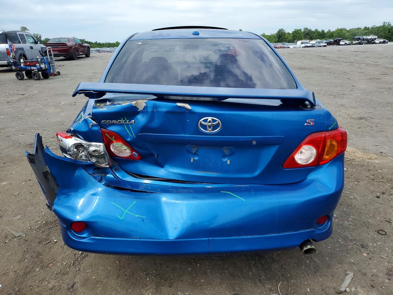 2009 Toyota Corolla S Blue vin: 2T1BU40E49C113145