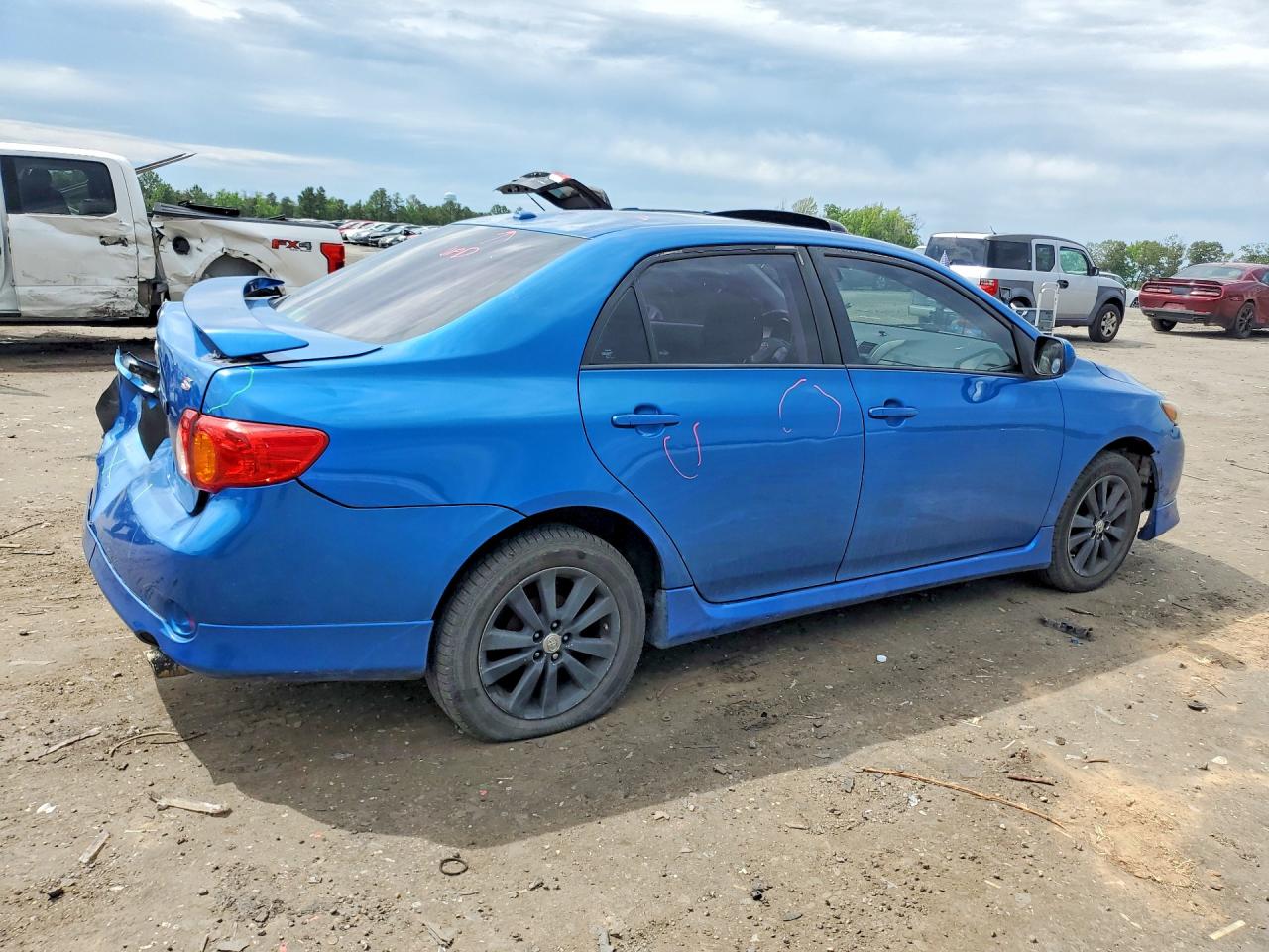 2009 Toyota Corolla S Blue vin: 2T1BU40E49C113145