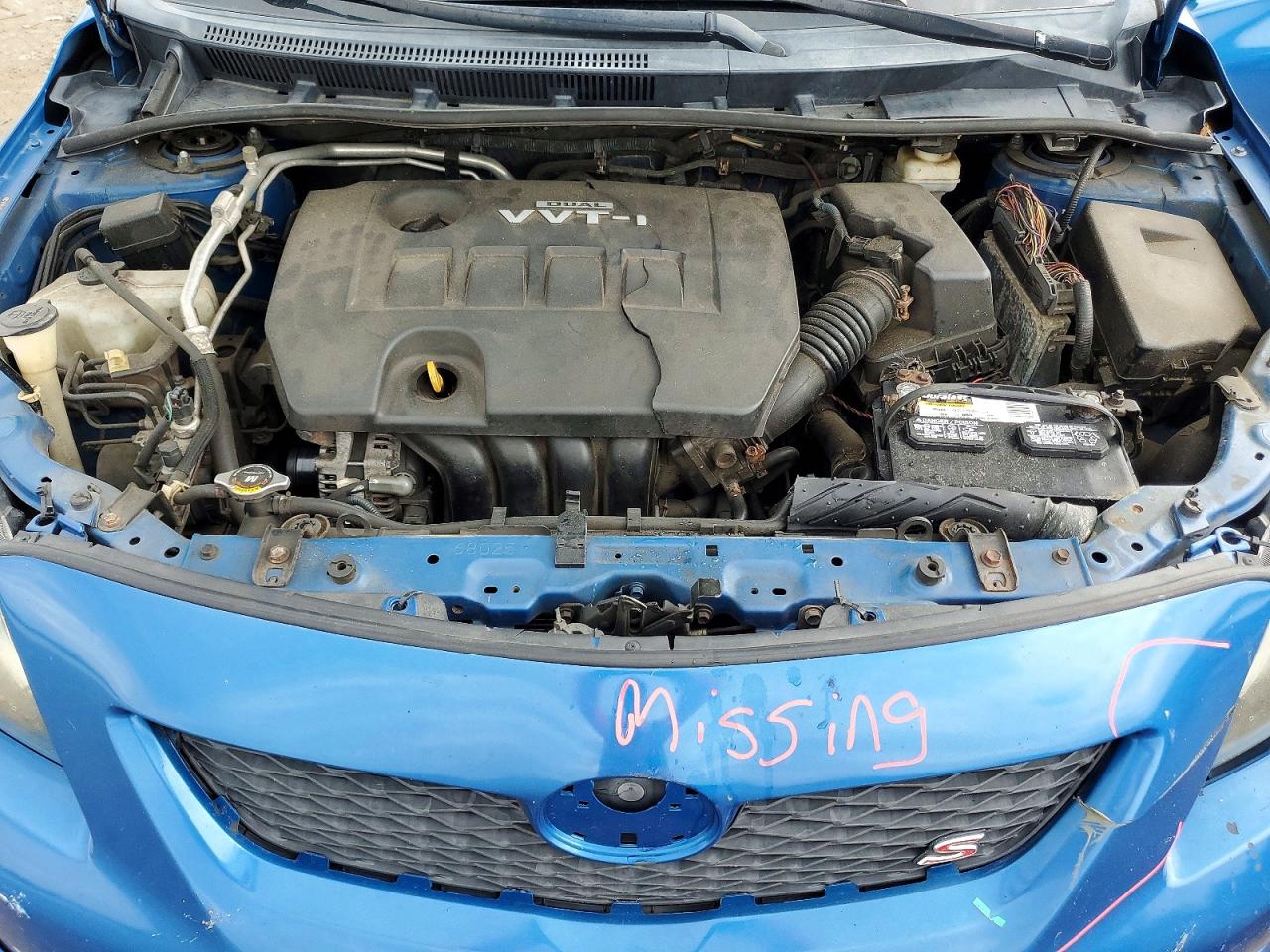2009 Toyota Corolla S Blue vin: 2T1BU40E49C113145