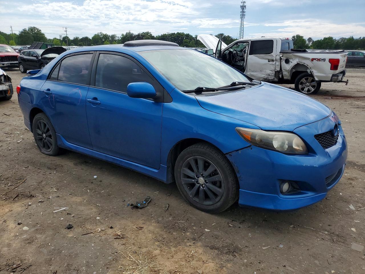 2009 Toyota Corolla S Blue vin: 2T1BU40E49C113145