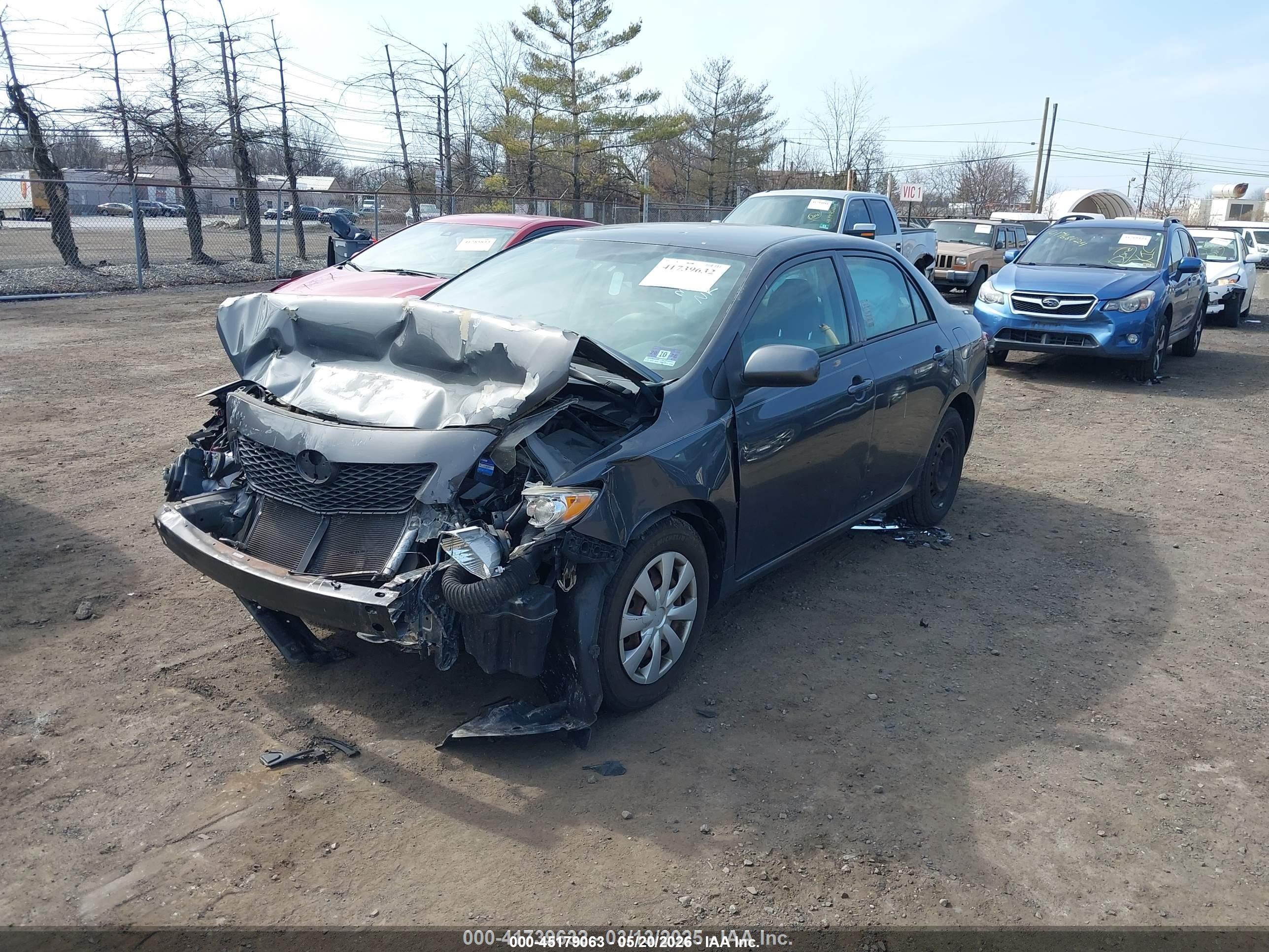 2009 Toyota Corolla Le Gray vin: 2T1BU40E49C135288