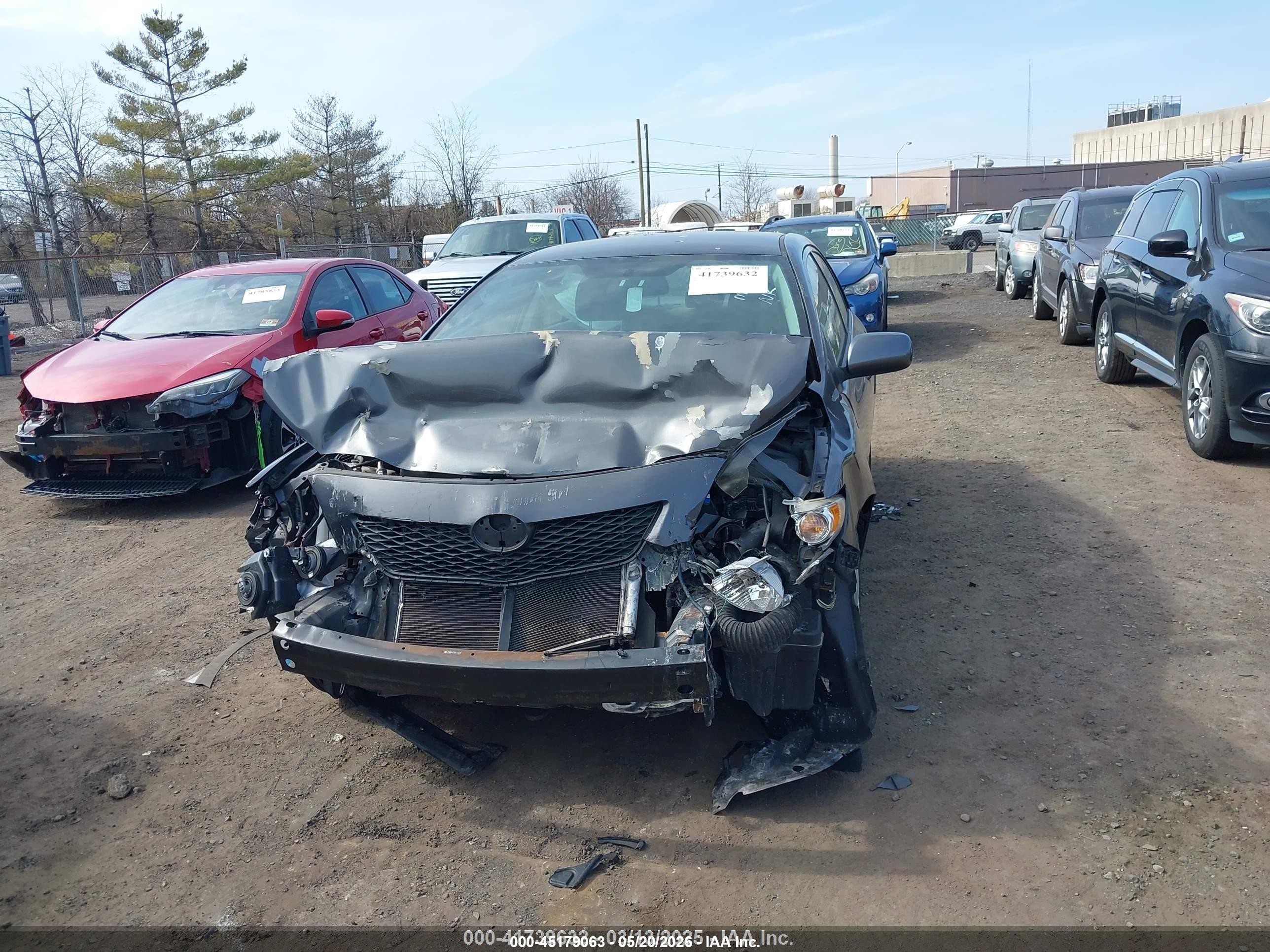 2009 Toyota Corolla Le Gray vin: 2T1BU40E49C135288