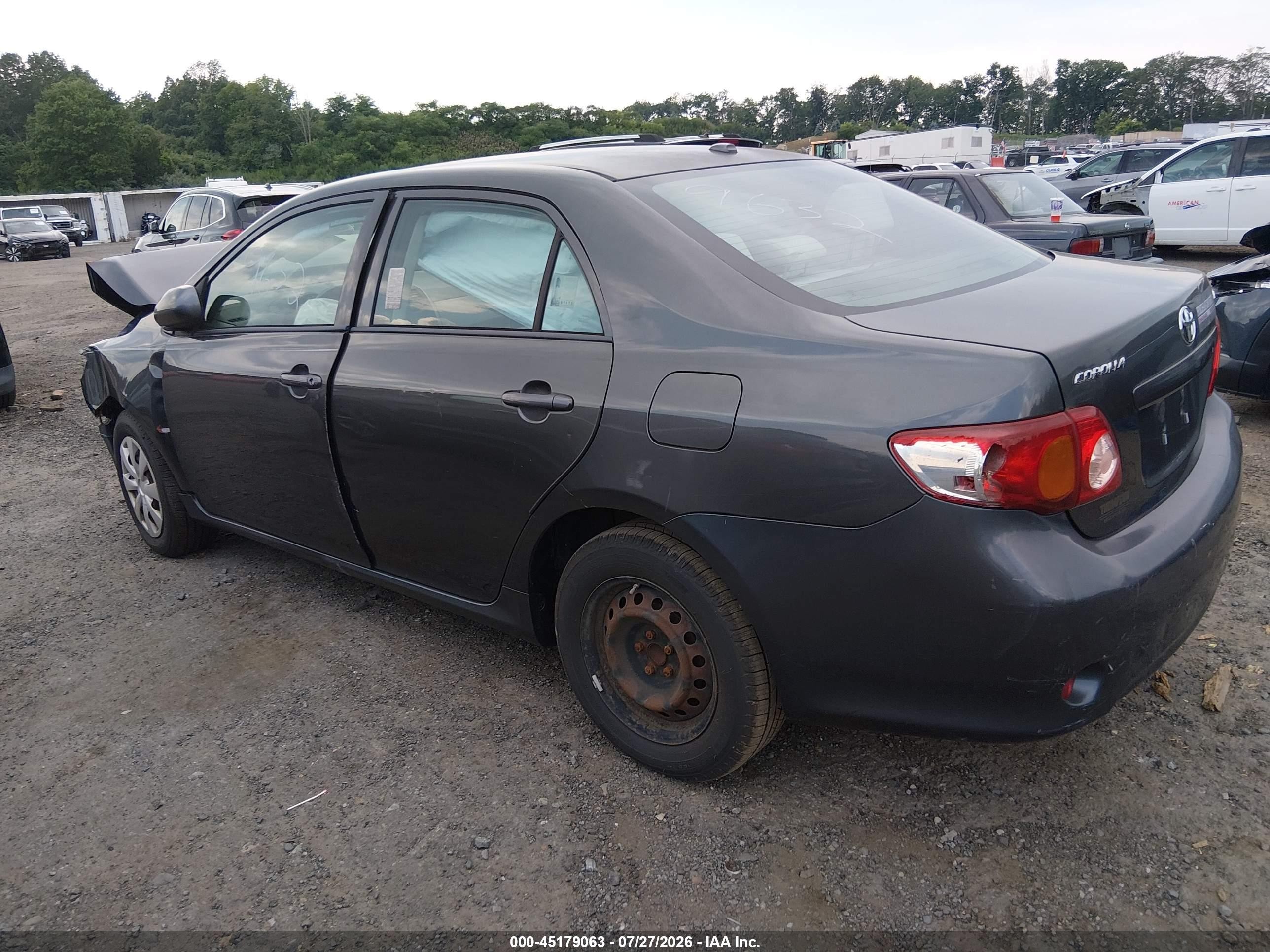 2009 Toyota Corolla Le Gray vin: 2T1BU40E49C135288