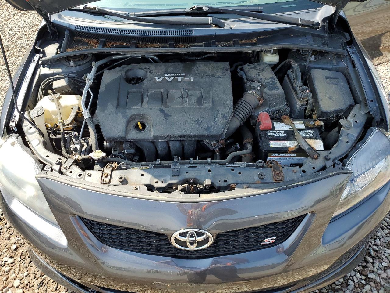2009 Toyota Corolla S Gray vin: 2T1BU40E49C154889