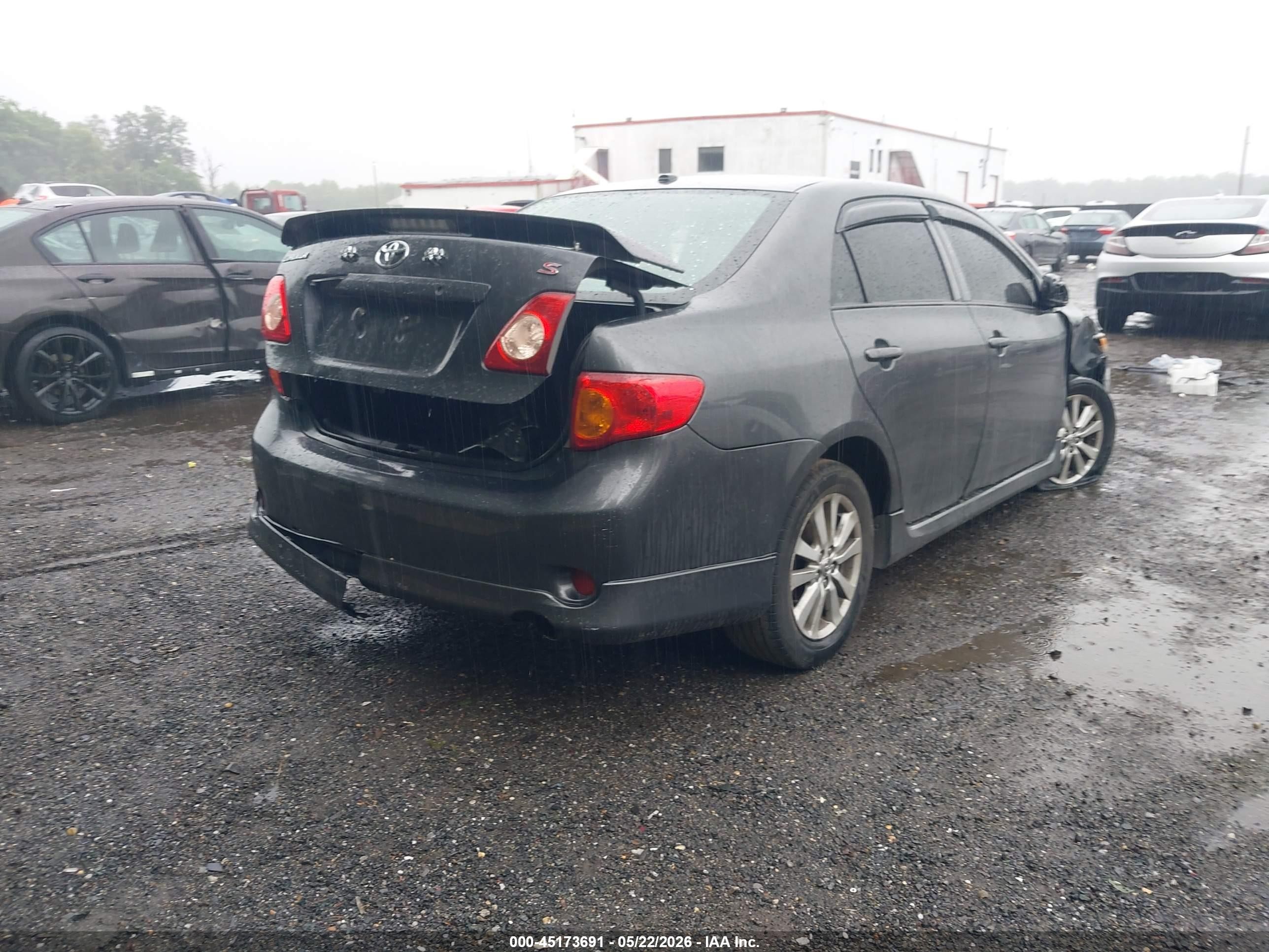 2009 Toyota Corolla S Gray vin: 2T1BU40E49C169750