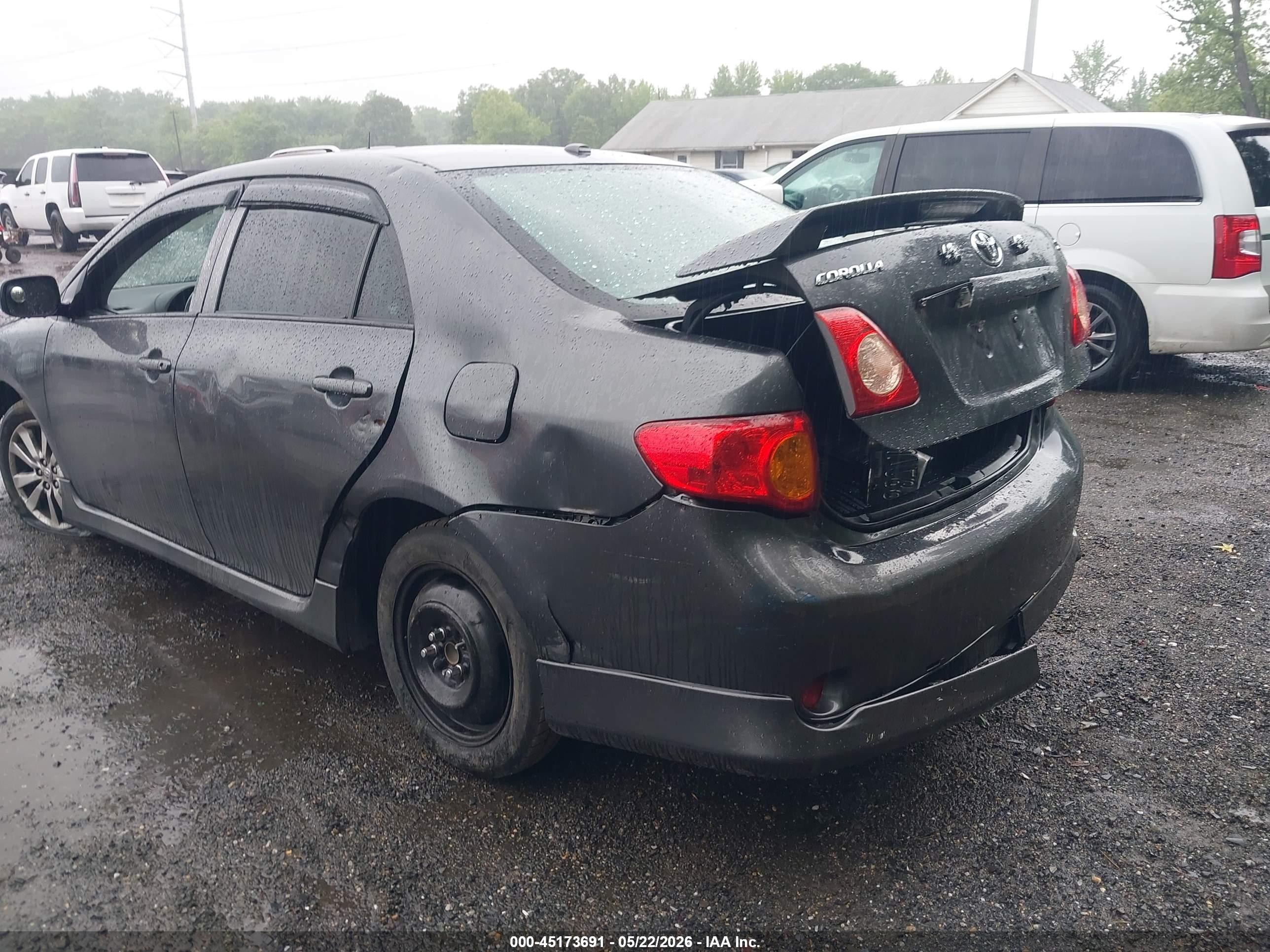 2009 Toyota Corolla S Gray vin: 2T1BU40E49C169750