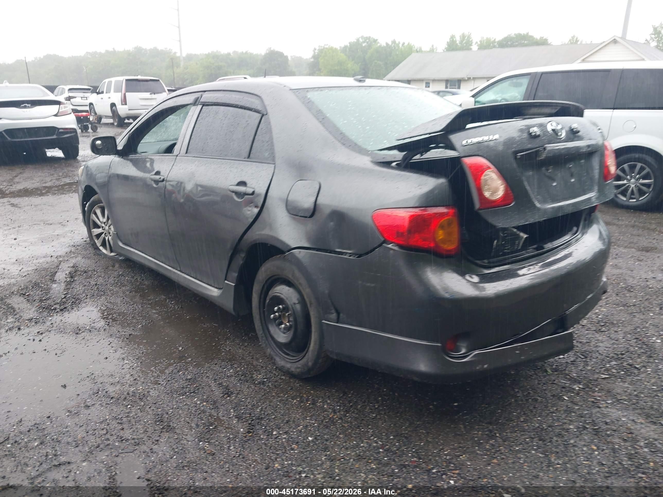 2009 Toyota Corolla S Gray vin: 2T1BU40E49C169750