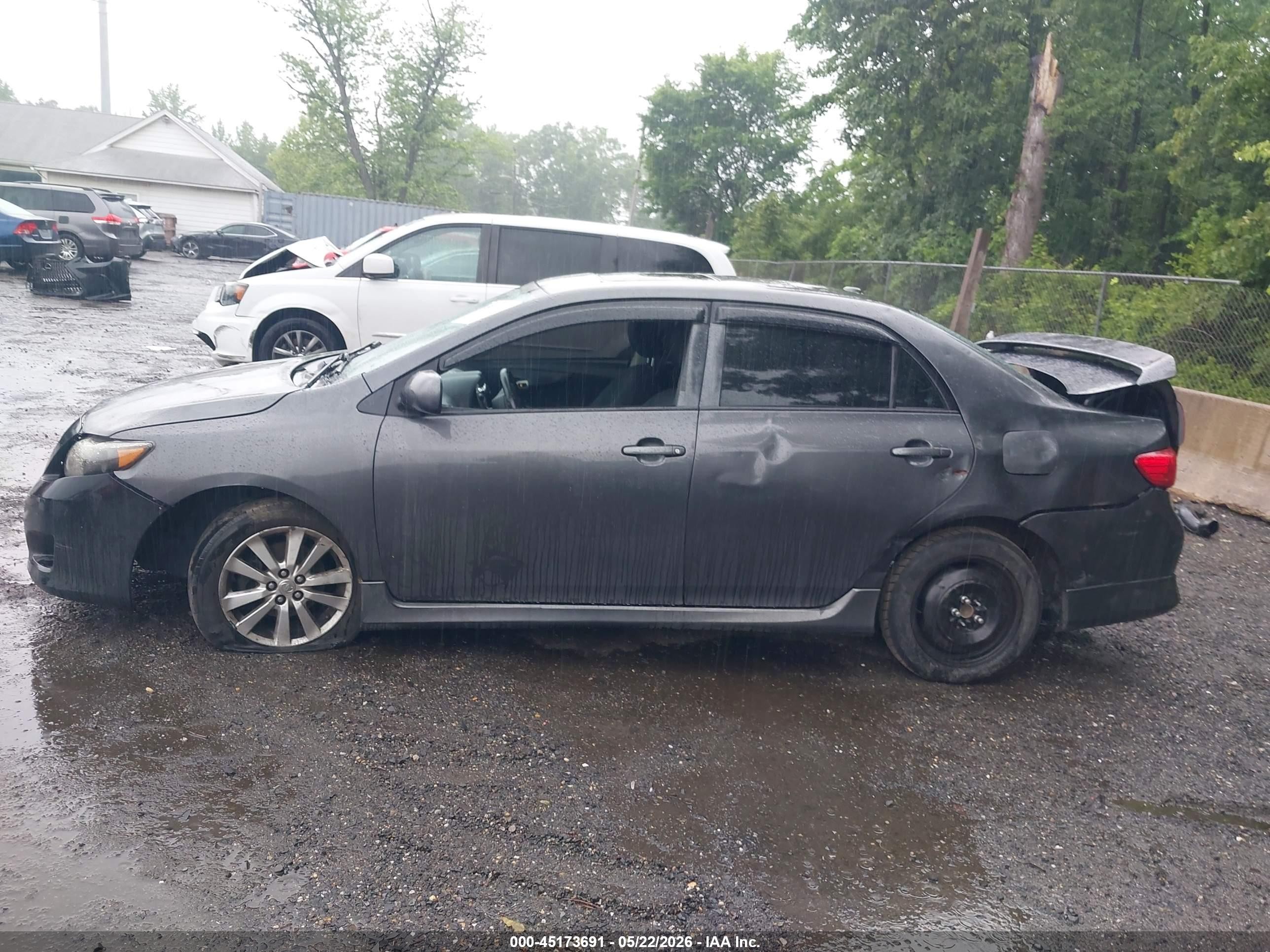 2009 Toyota Corolla S Gray vin: 2T1BU40E49C169750