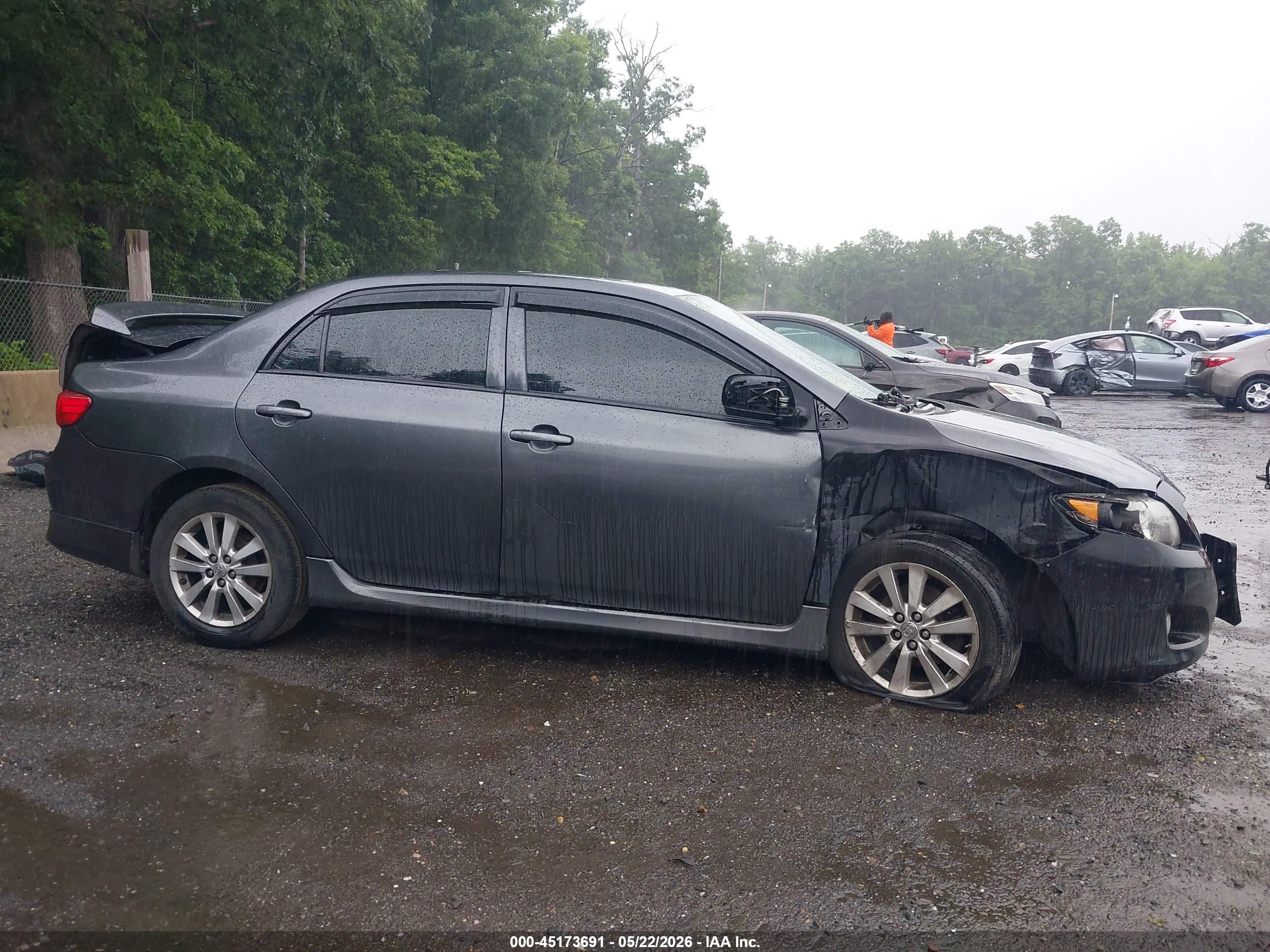 2009 Toyota Corolla S Gray vin: 2T1BU40E49C169750
