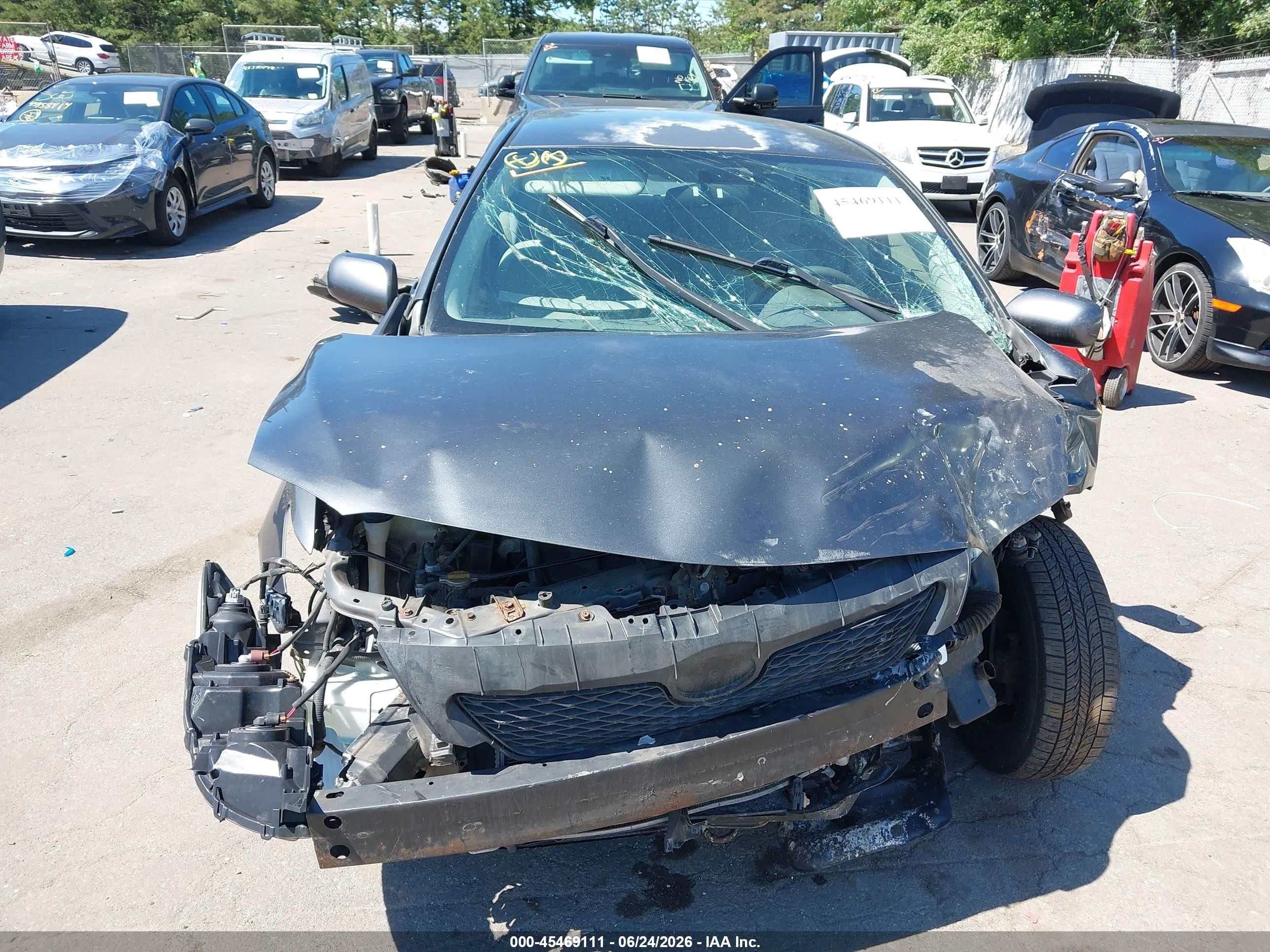 2009 Toyota Corolla Le Серый vin: 2T1BU40E49C188671