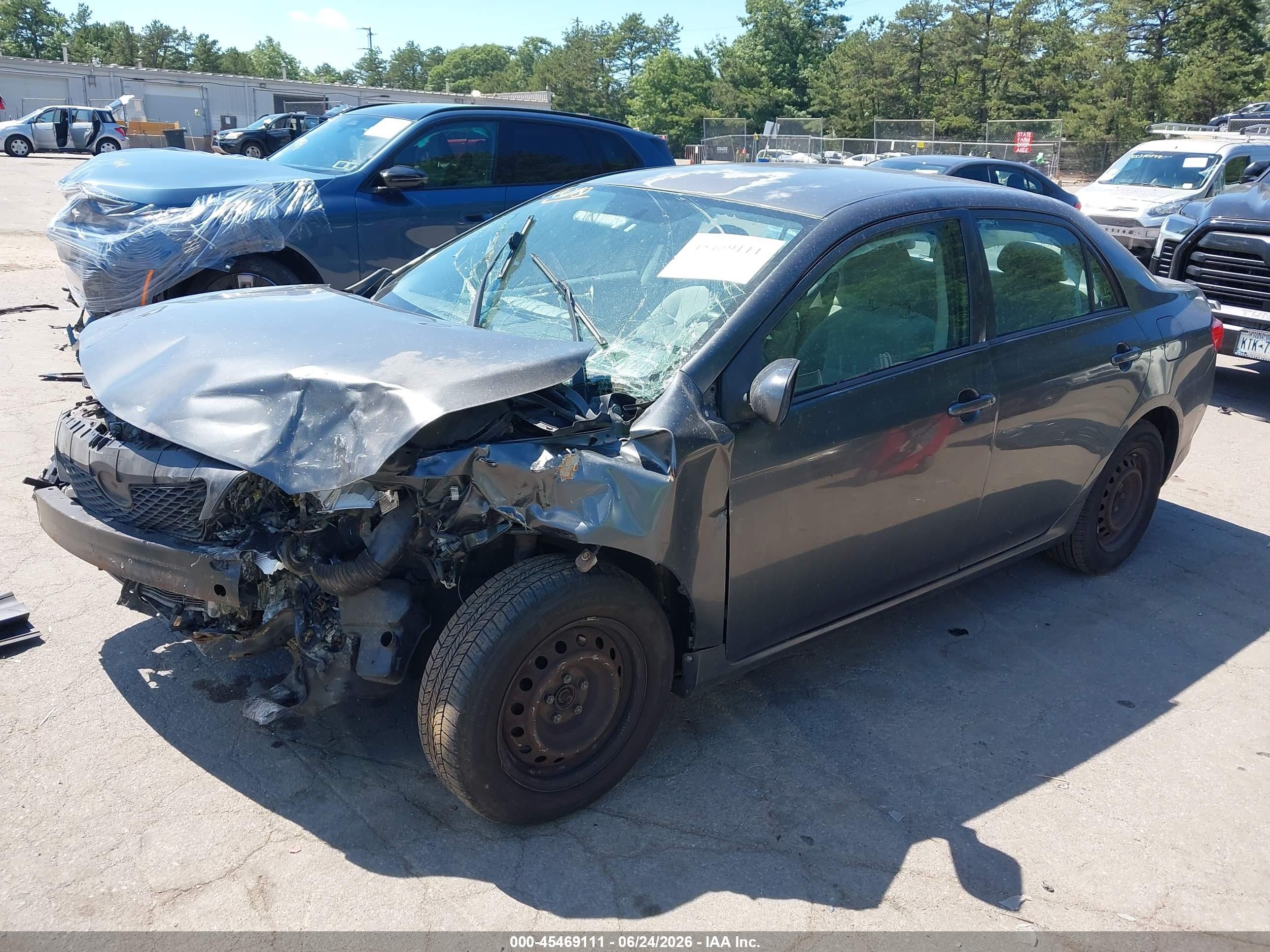 2009 Toyota Corolla Le Серый vin: 2T1BU40E49C188671