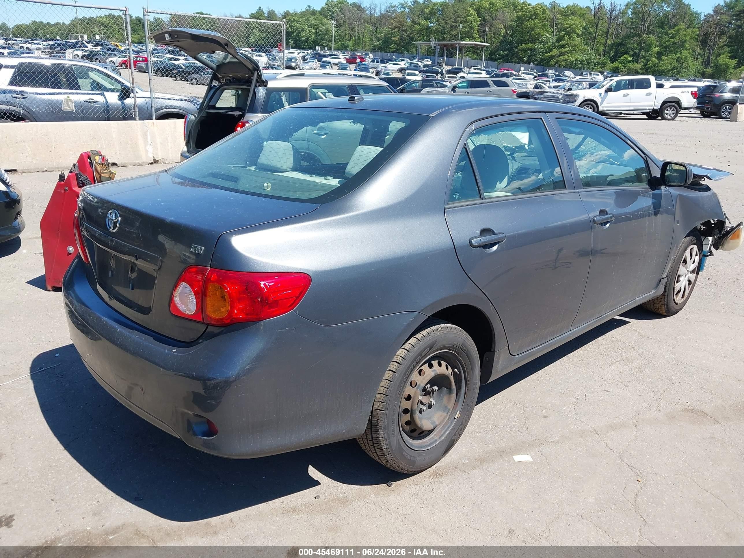 2009 Toyota Corolla Le Серый vin: 2T1BU40E49C188671