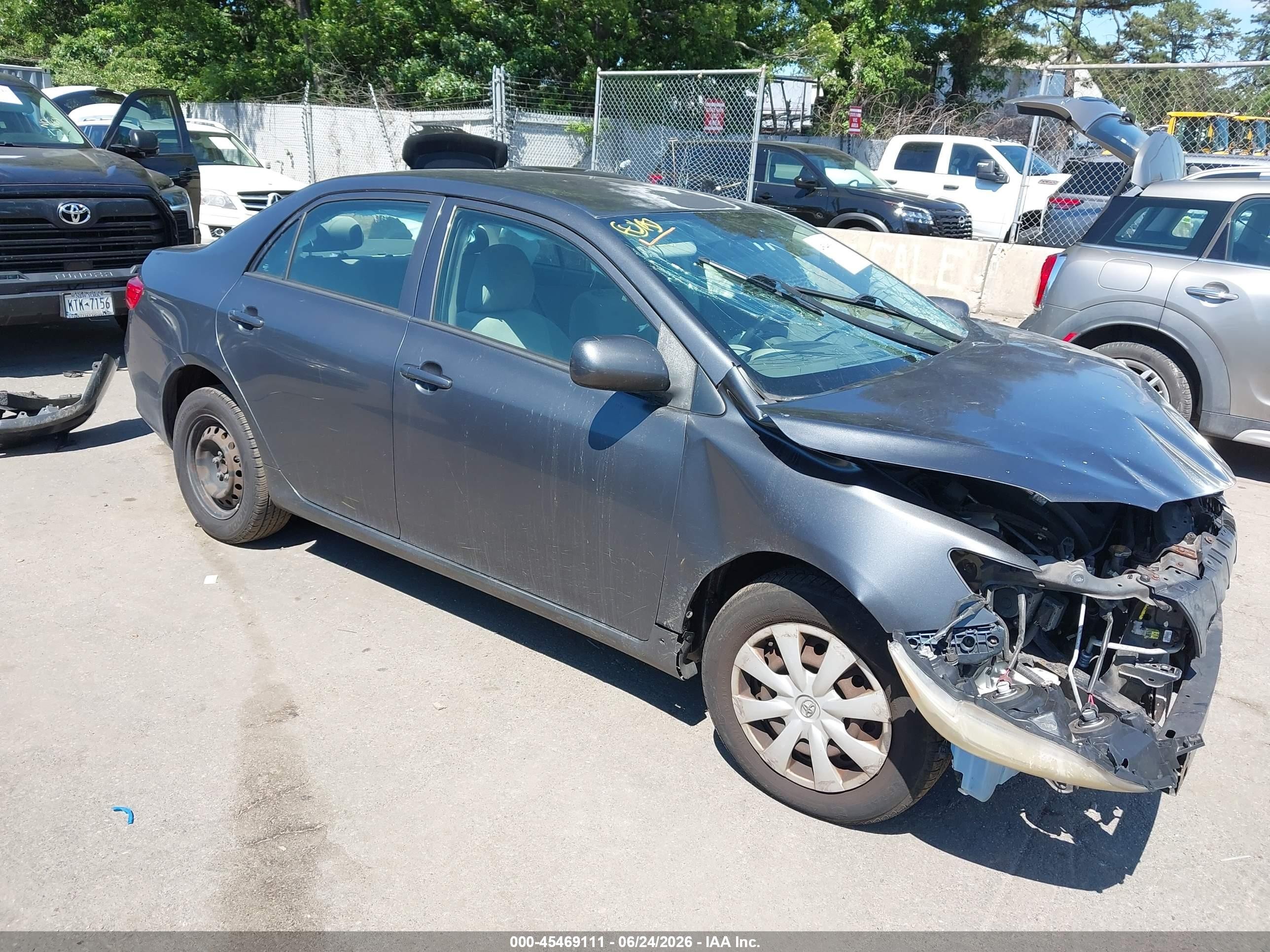 2009 Toyota Corolla Le Gray vin: 2T1BU40E49C188671