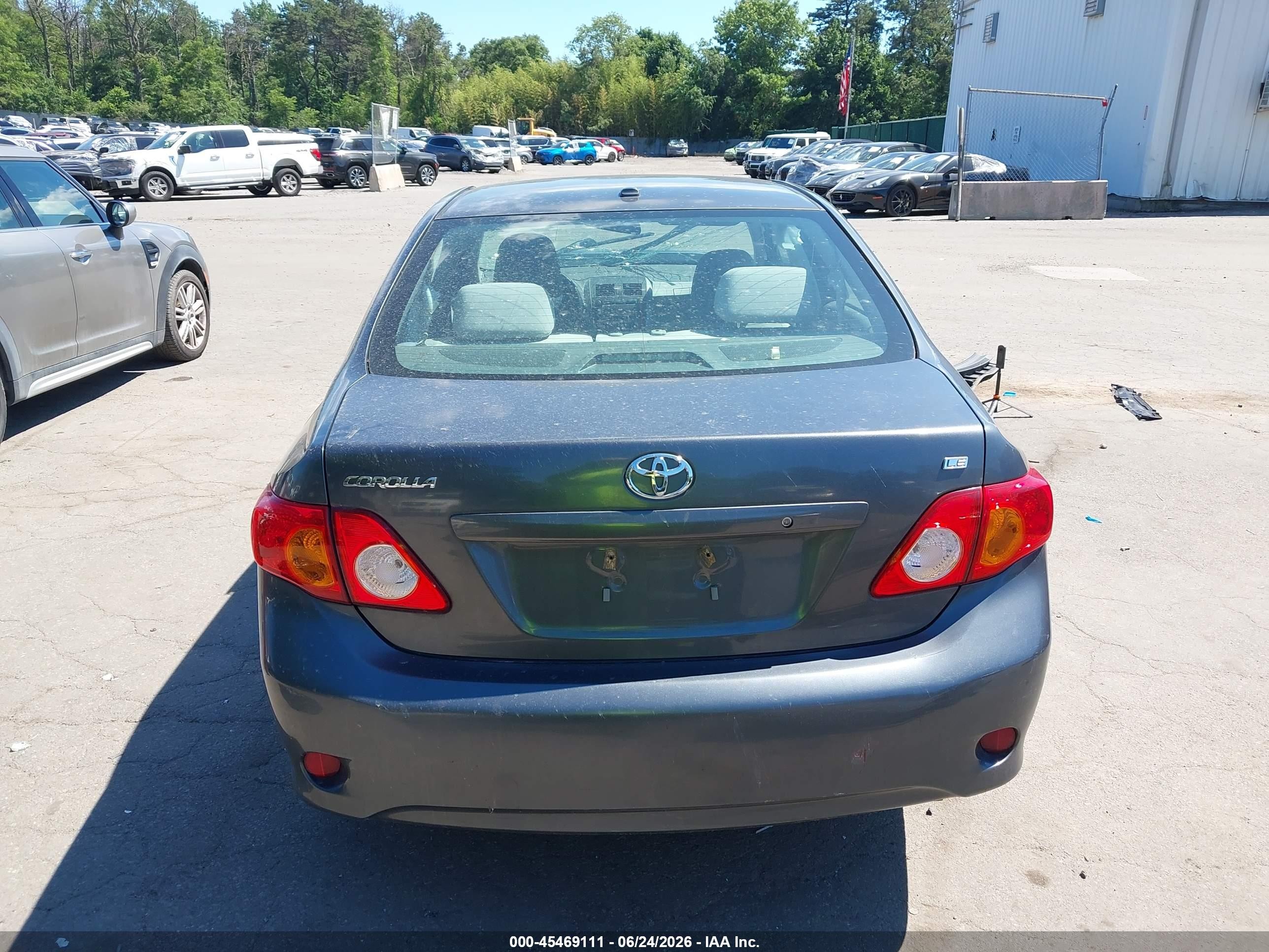 2009 Toyota Corolla Le Серый vin: 2T1BU40E49C188671