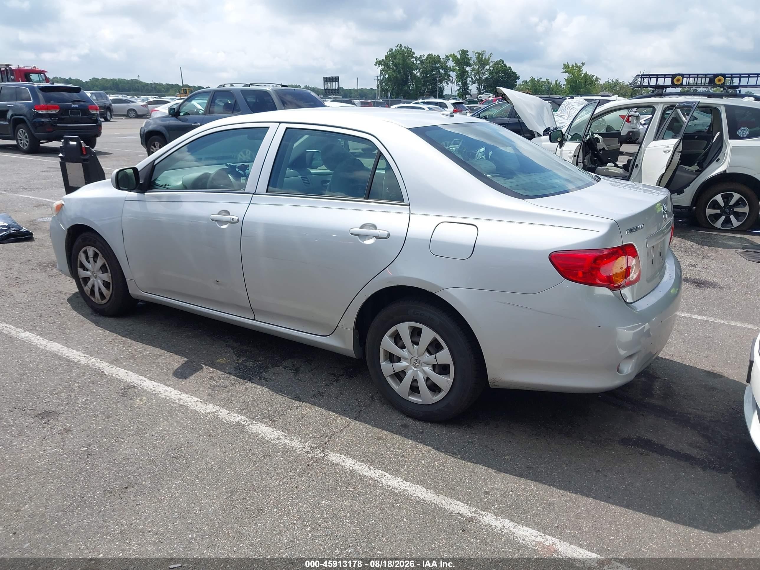 2009 Toyota Corolla Le Silver vin: 2T1BU40E59C028914