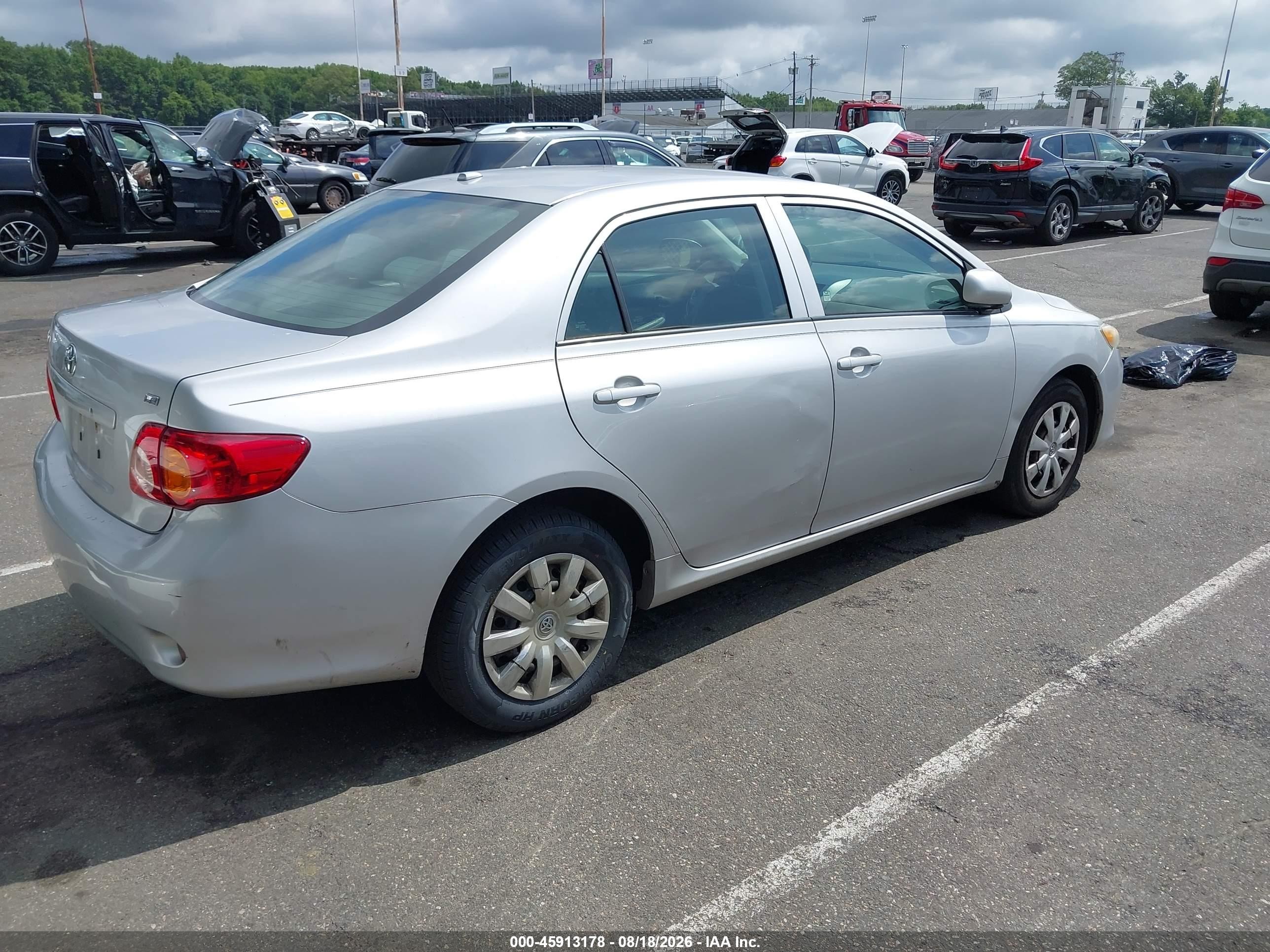 2009 Toyota Corolla Le Silver vin: 2T1BU40E59C028914
