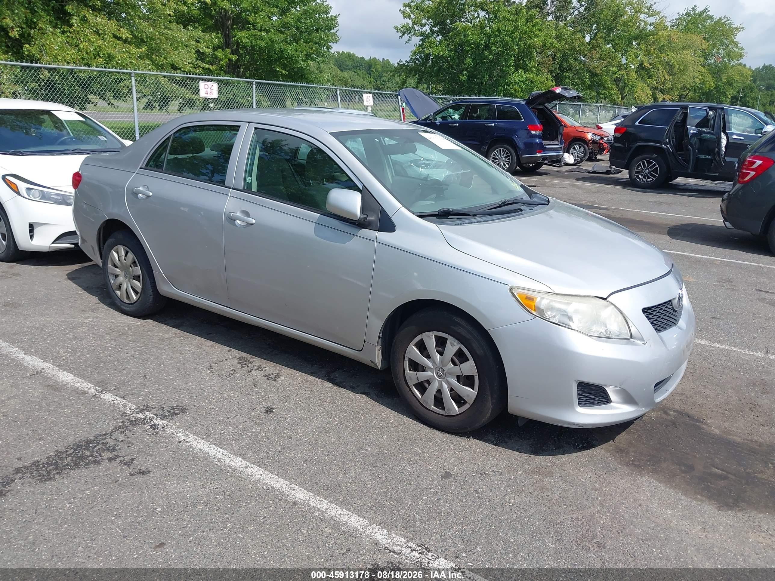 2009 Toyota Corolla Le Silver vin: 2T1BU40E59C028914