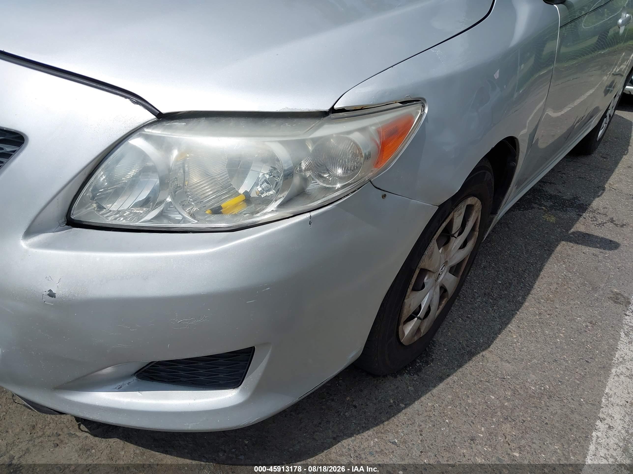 2009 Toyota Corolla Le Silver vin: 2T1BU40E59C028914