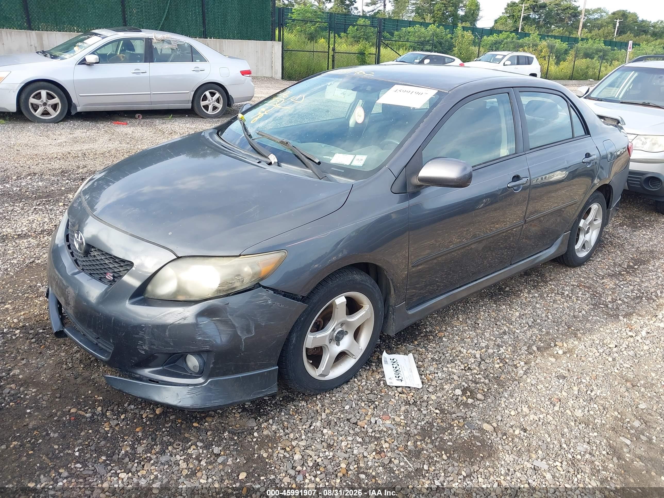 2009 Toyota Corolla S Серый vin: 2T1BU40E59C034955