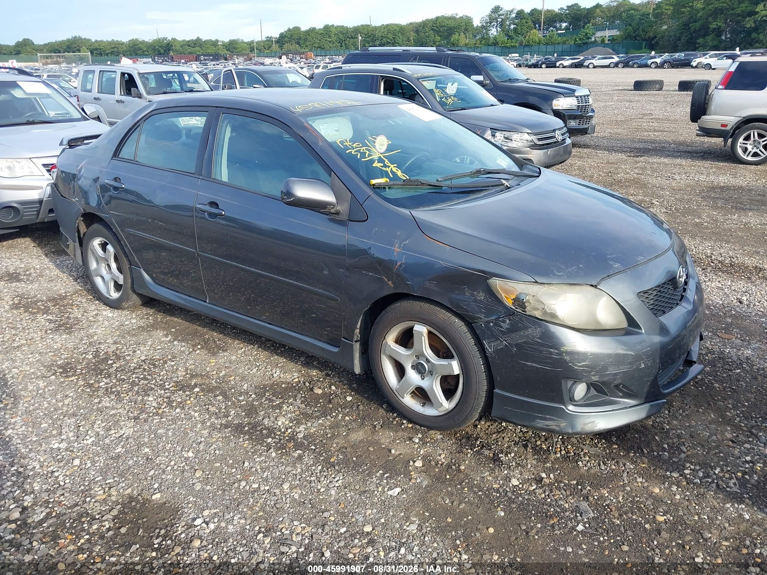 2009 Toyota Corolla S Gray vin: 2T1BU40E59C034955