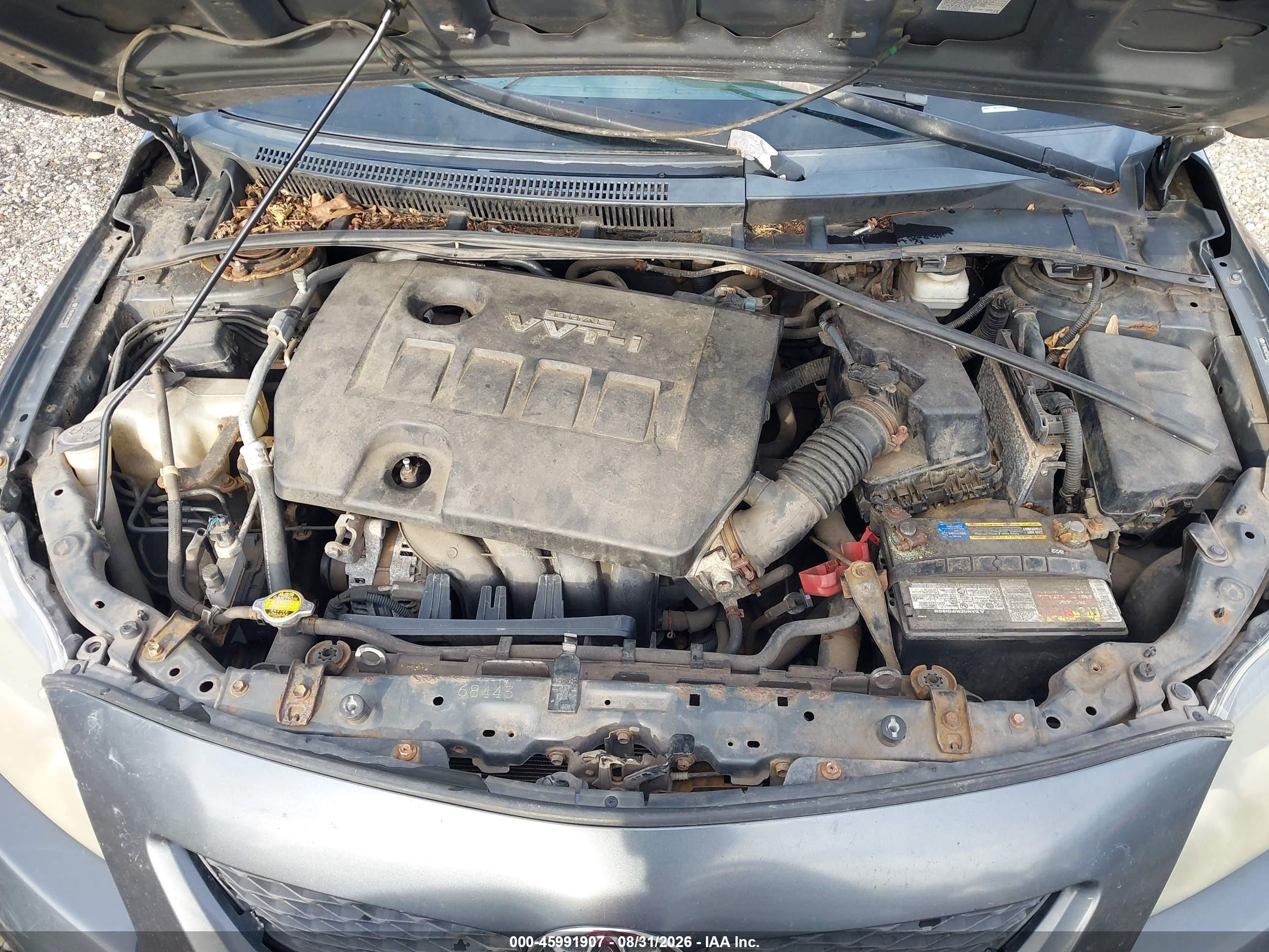 2009 Toyota Corolla S Серый vin: 2T1BU40E59C034955