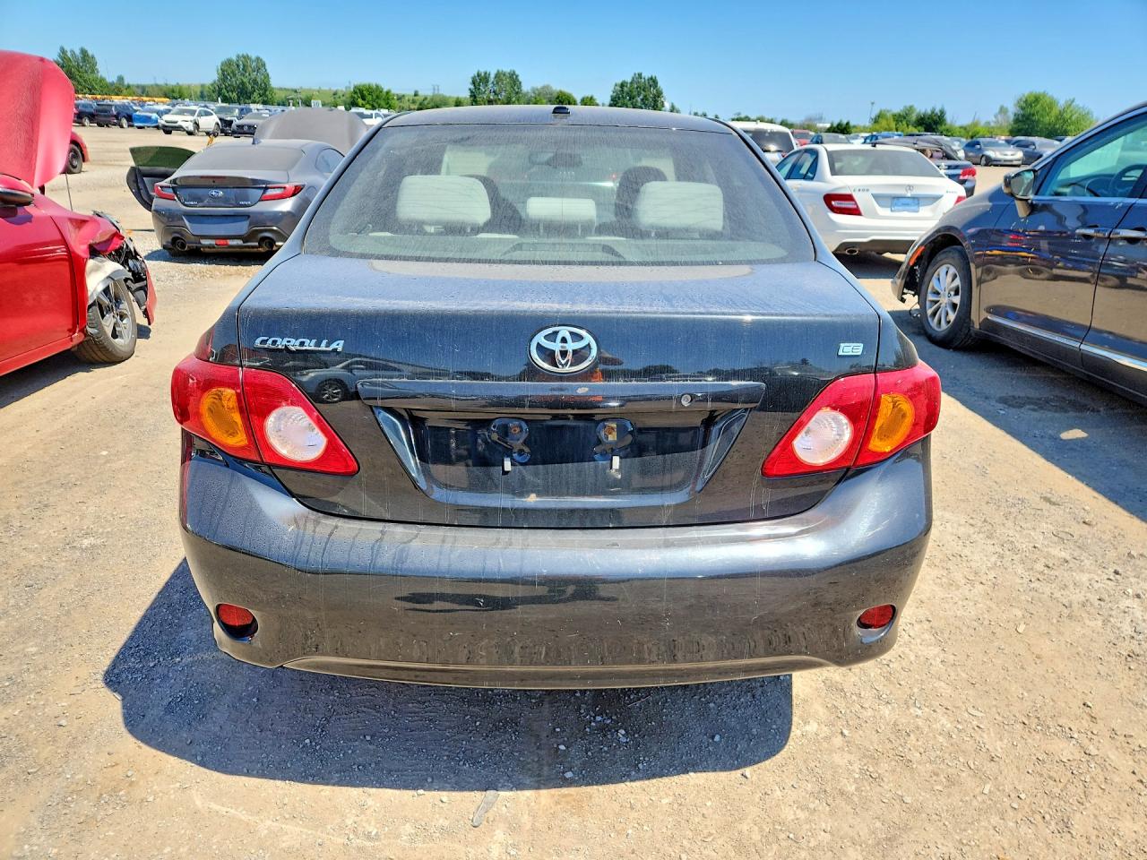 2009 Toyota Corolla Base Black vin: 2T1BU40E59C035989