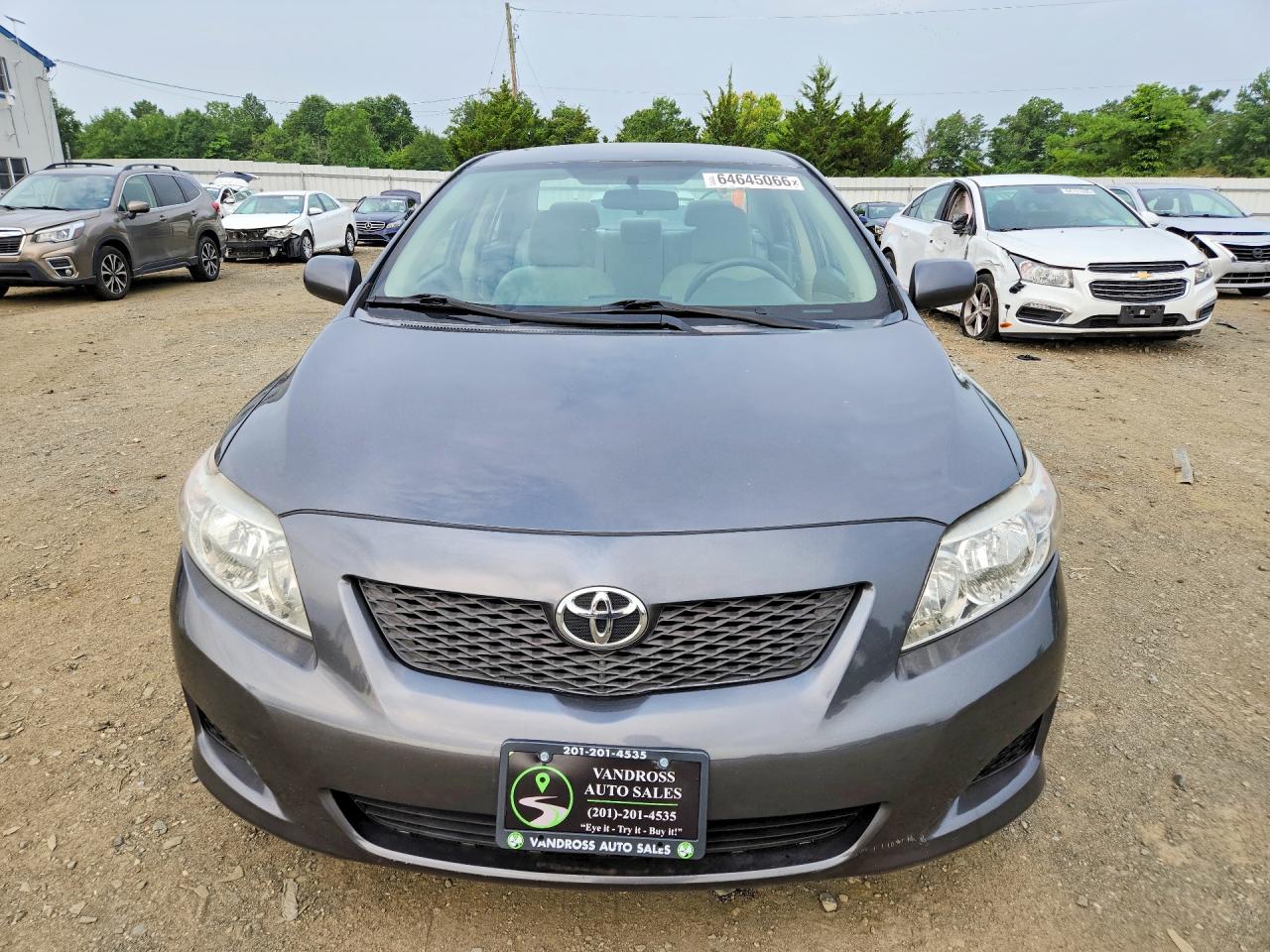 2009 Toyota Corolla Le Gray vin: 2T1BU40E59C060696