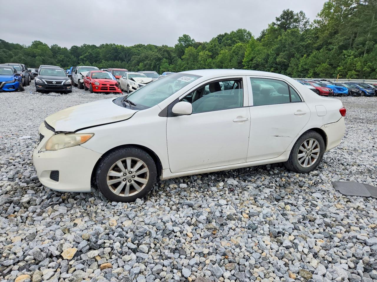 2009 Toyota Corolla Le White vin: 2T1BU40E59C066708
