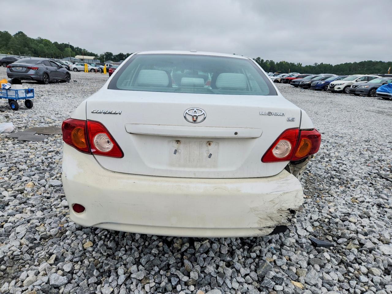 2009 Toyota Corolla Le White vin: 2T1BU40E59C066708