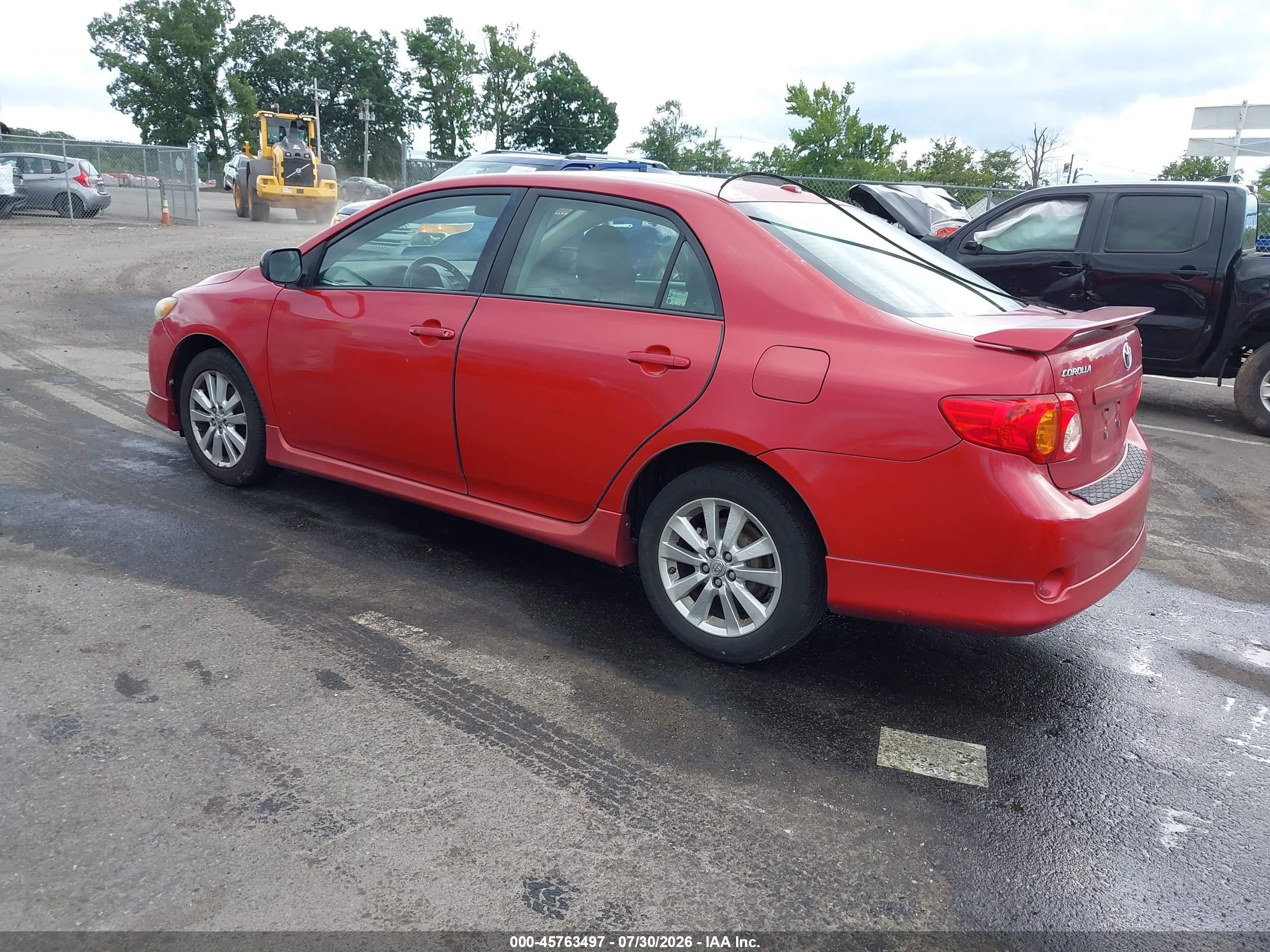 2009 Toyota Corolla S Red vin: 2T1BU40E59C067339