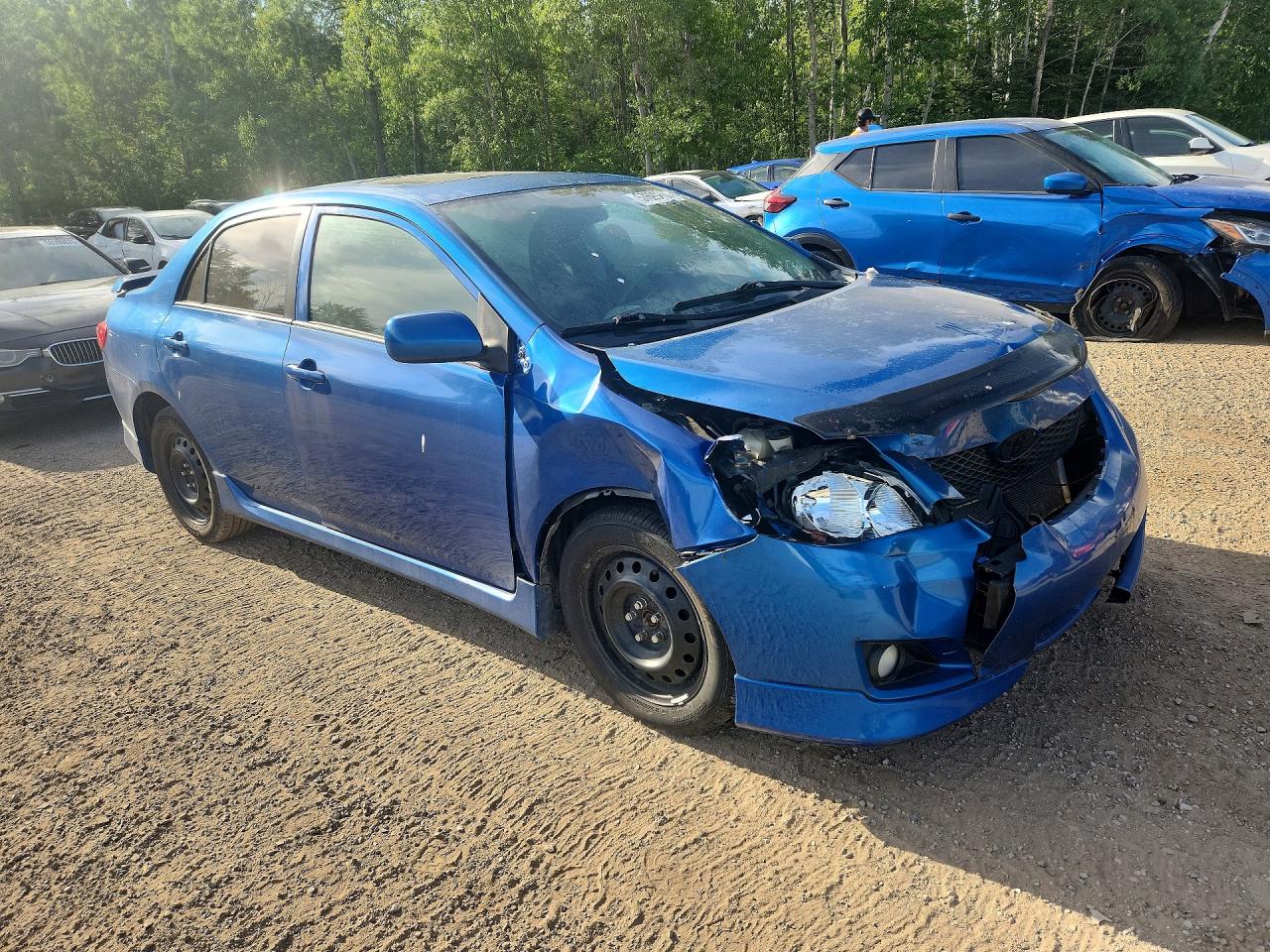 2009 Toyota Corolla Base Blue vin: 2T1BU40E59C089681