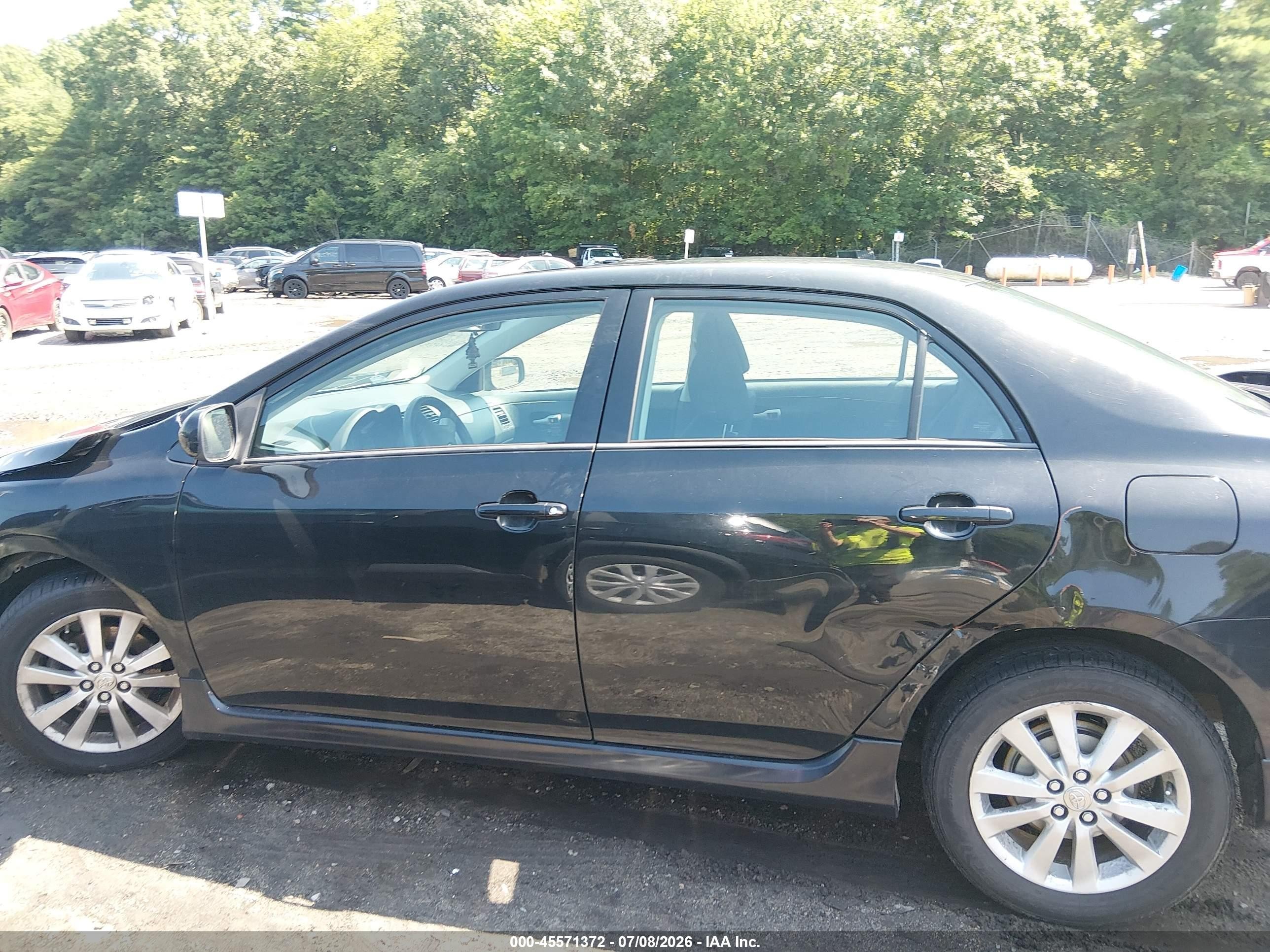 2009 Toyota Corolla S Black vin: 2T1BU40E59C116782