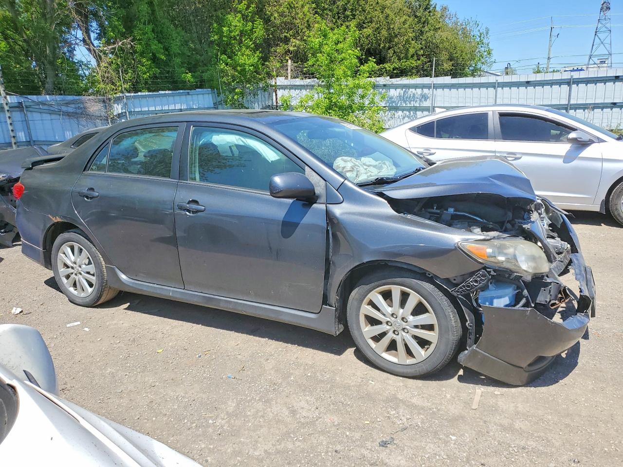 2009 Toyota Corolla Base Charcoal vin: 2T1BU40E59C121819