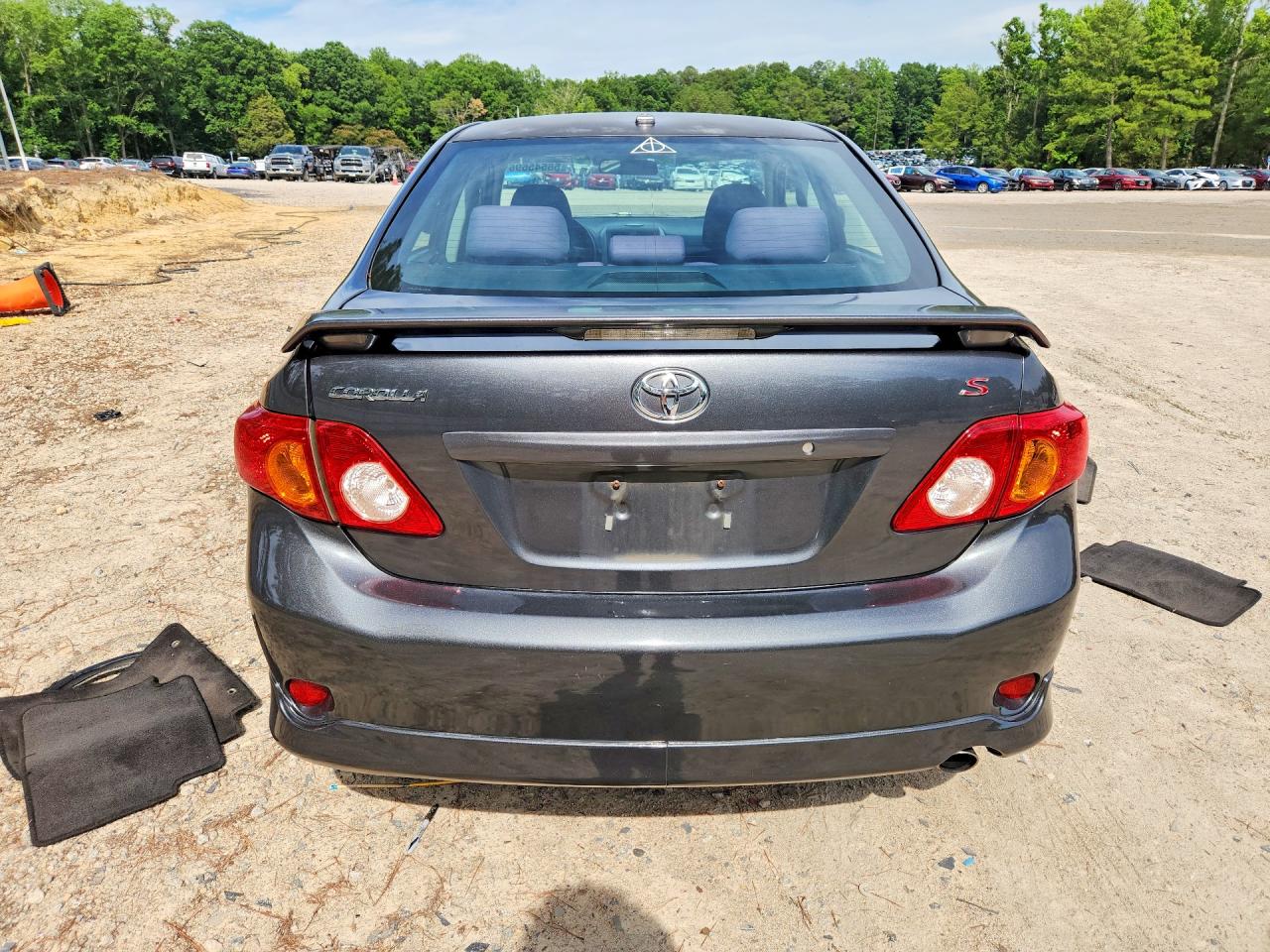 2009 Toyota Corolla S Gray vin: 2T1BU40E59C125255