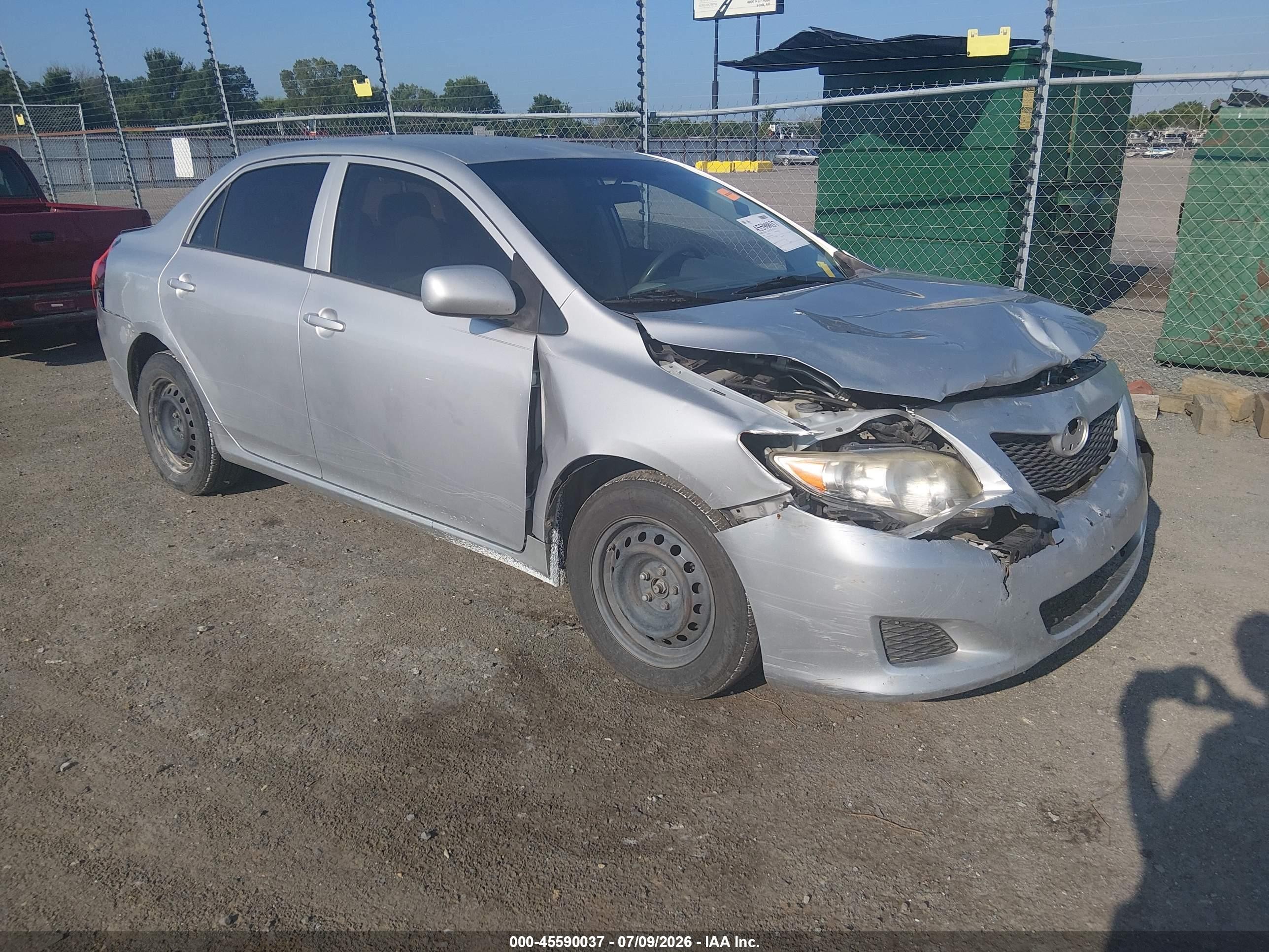 2009 Toyota Corolla Le Silver vin: 2T1BU40E59C126468