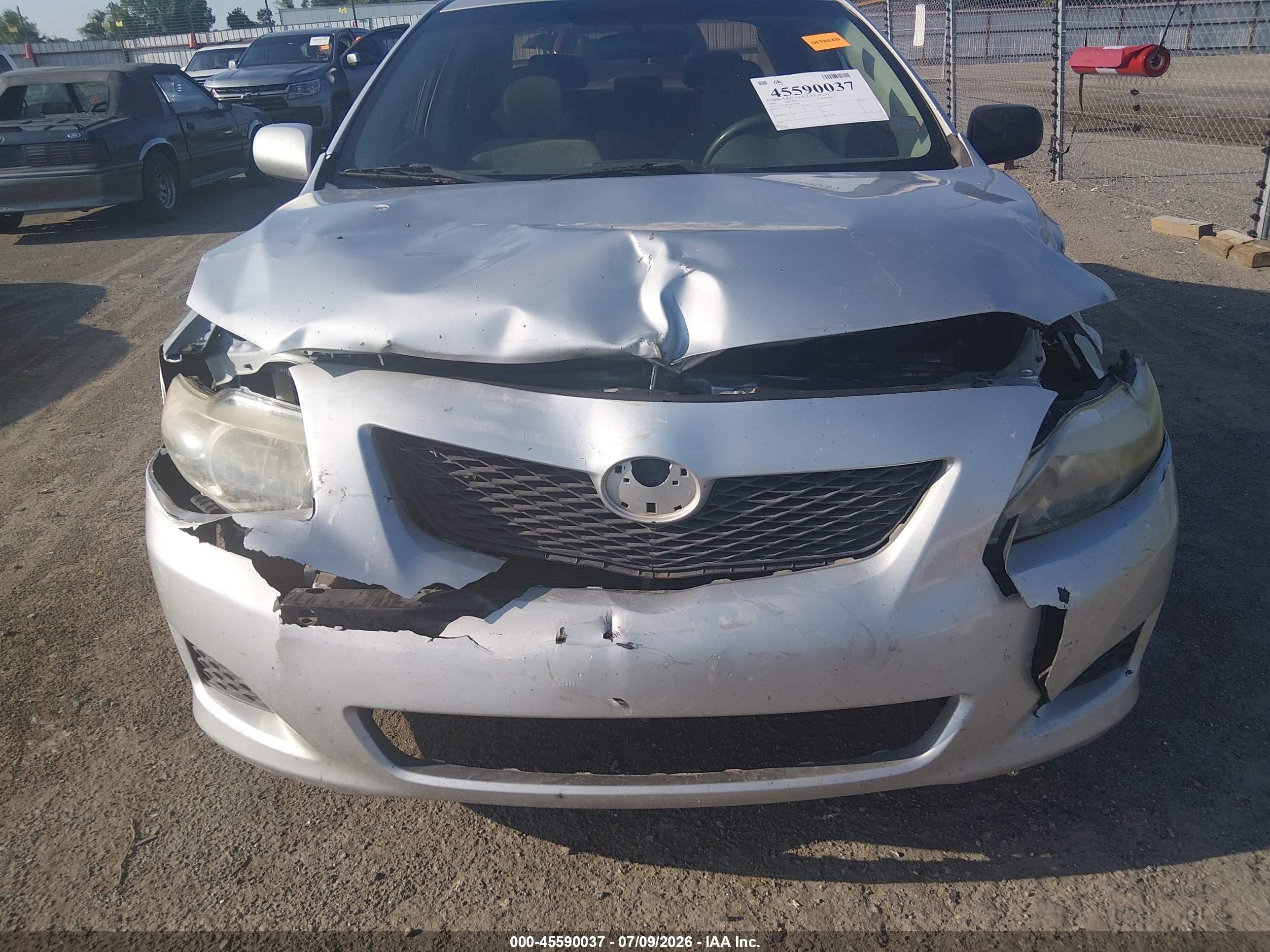 2009 Toyota Corolla Le Silver vin: 2T1BU40E59C126468