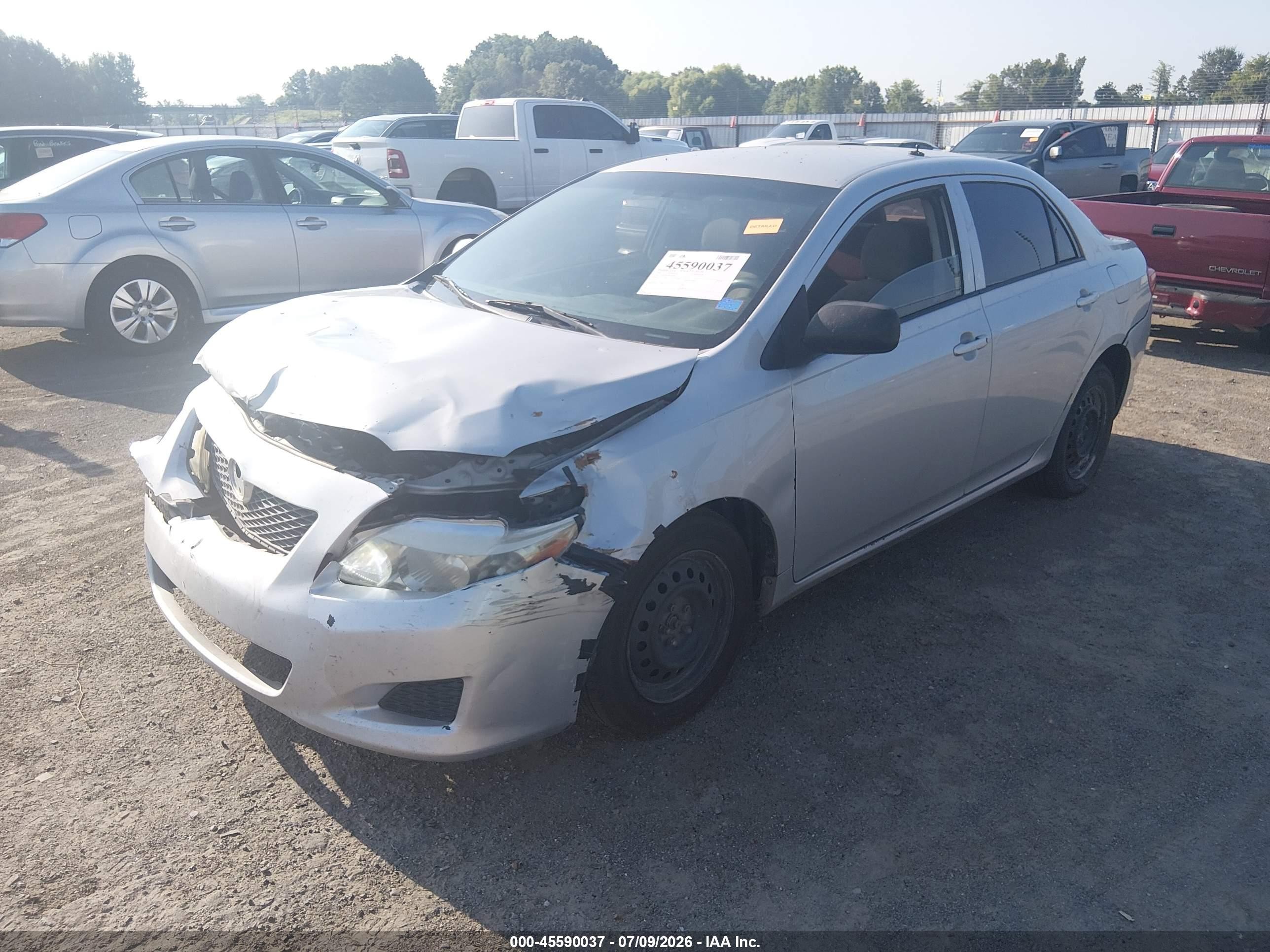 2009 Toyota Corolla Le Silver vin: 2T1BU40E59C126468