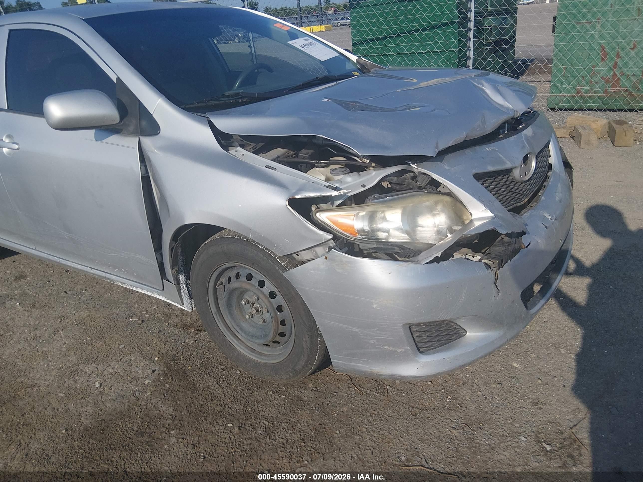 2009 Toyota Corolla Le Silver vin: 2T1BU40E59C126468