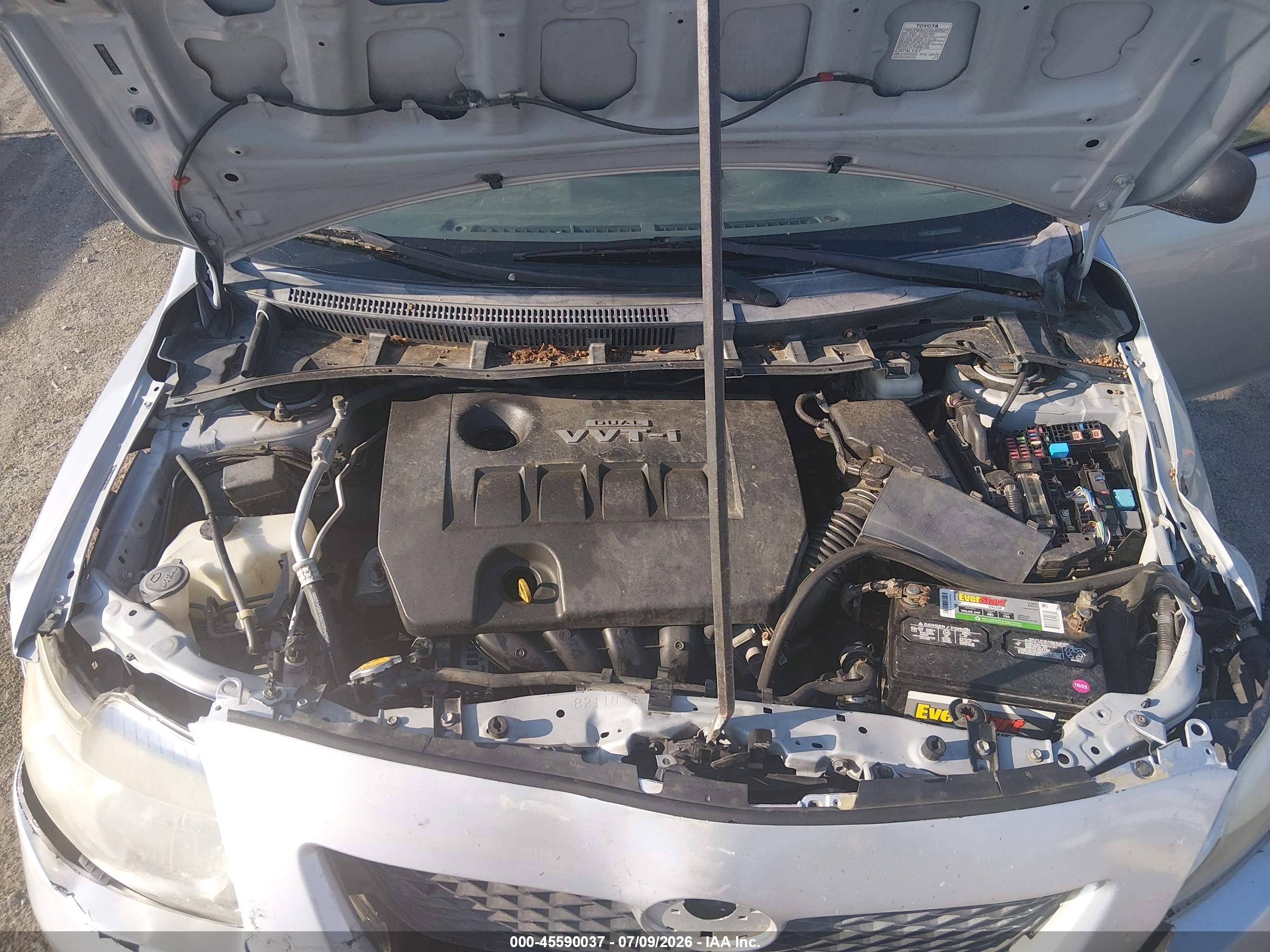 2009 Toyota Corolla Le Silver vin: 2T1BU40E59C126468
