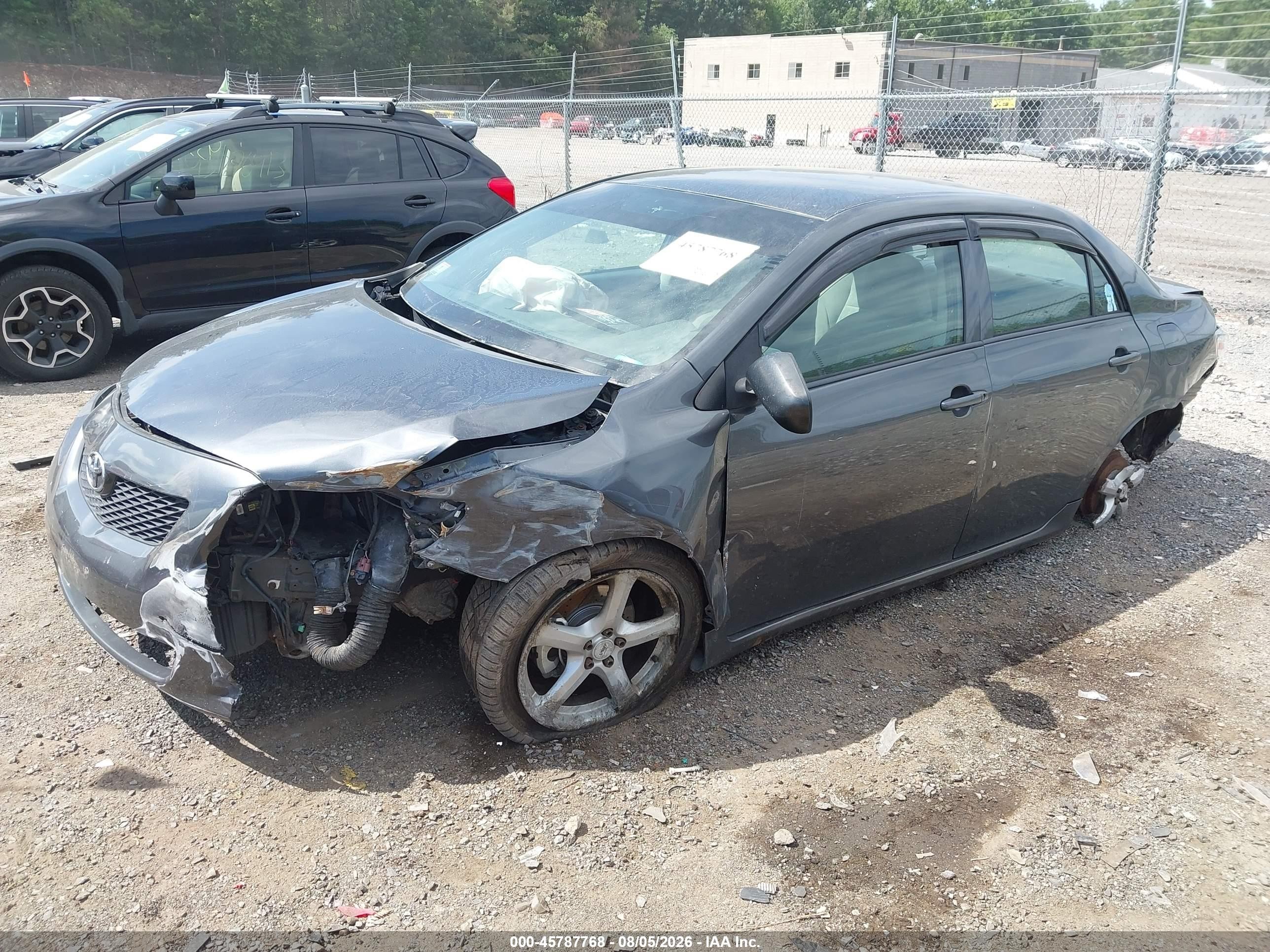 2009 Toyota Corolla   Gray vin: 2T1BU40E59C135736
